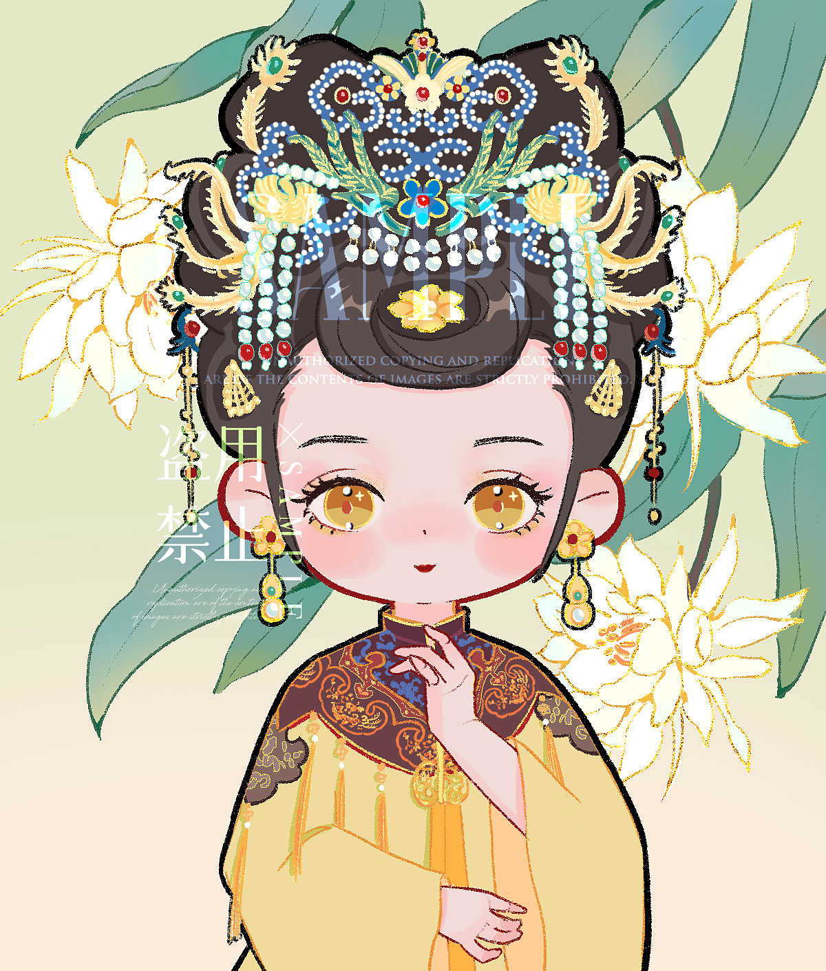 金陵十二钗（图ZMzY5MjY3MjAw） - 商业插画 - 站酷设计师glin小铃铛原创素材 - 站酷ZCOOL