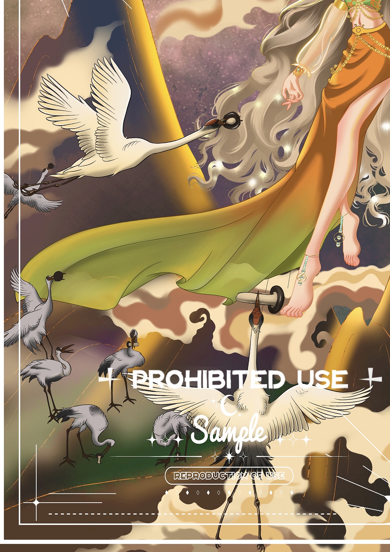 采蘑菇的美女子（图ZMzI5NTE2MDky） - 艺术插画 - 站酷设计师玄冬尔尔原创素材 - 站酷ZCOOL