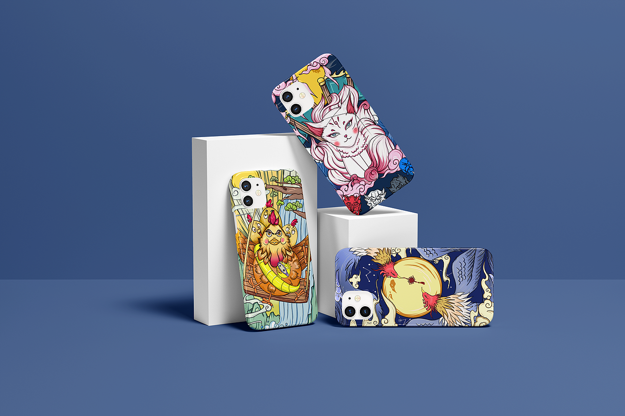 东来也风格插画——基于山海经瑞兽的插画文创设计