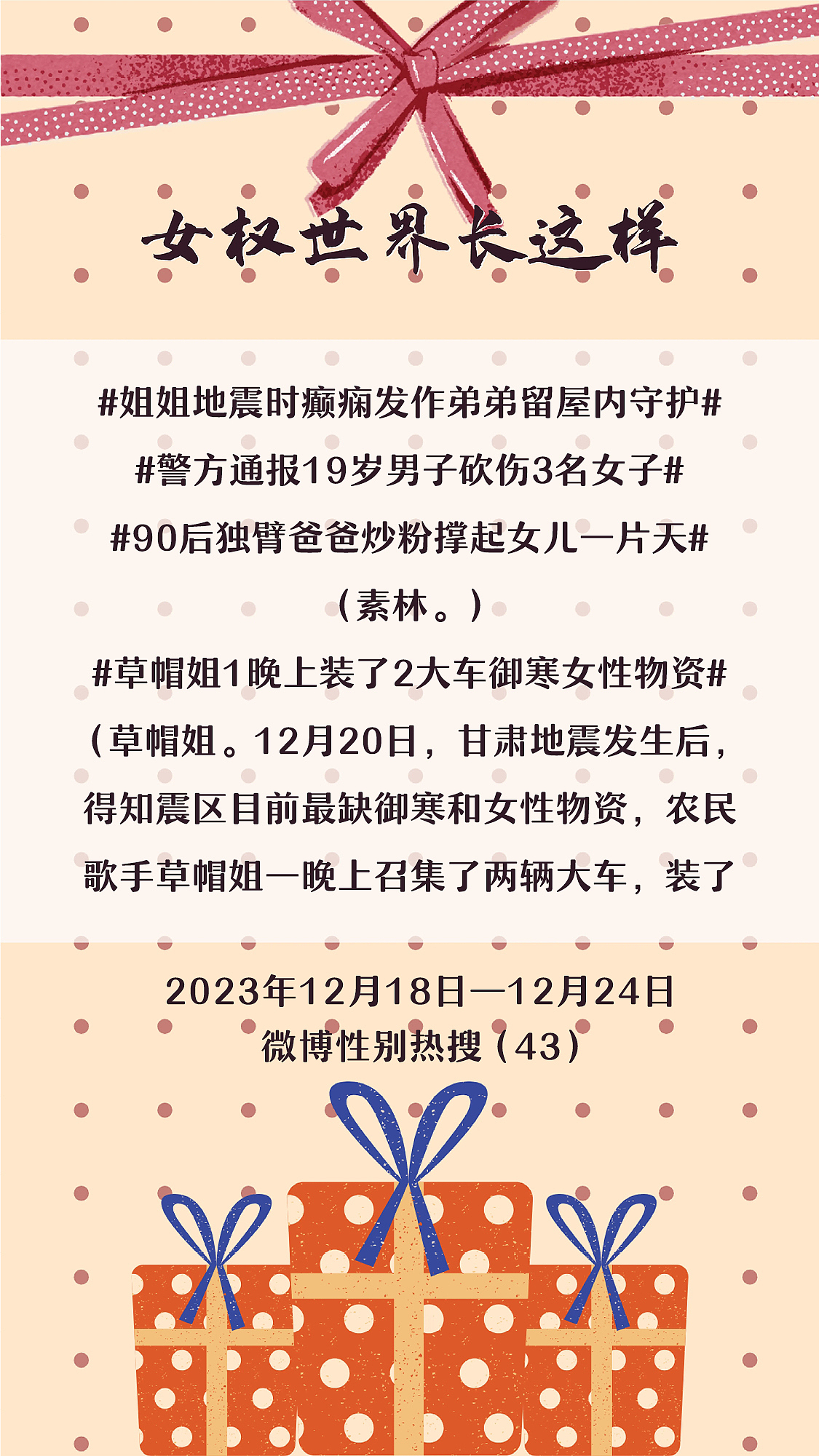 阿p-女权世界长这样 71: 12/18/2023-12/24/2023(上)