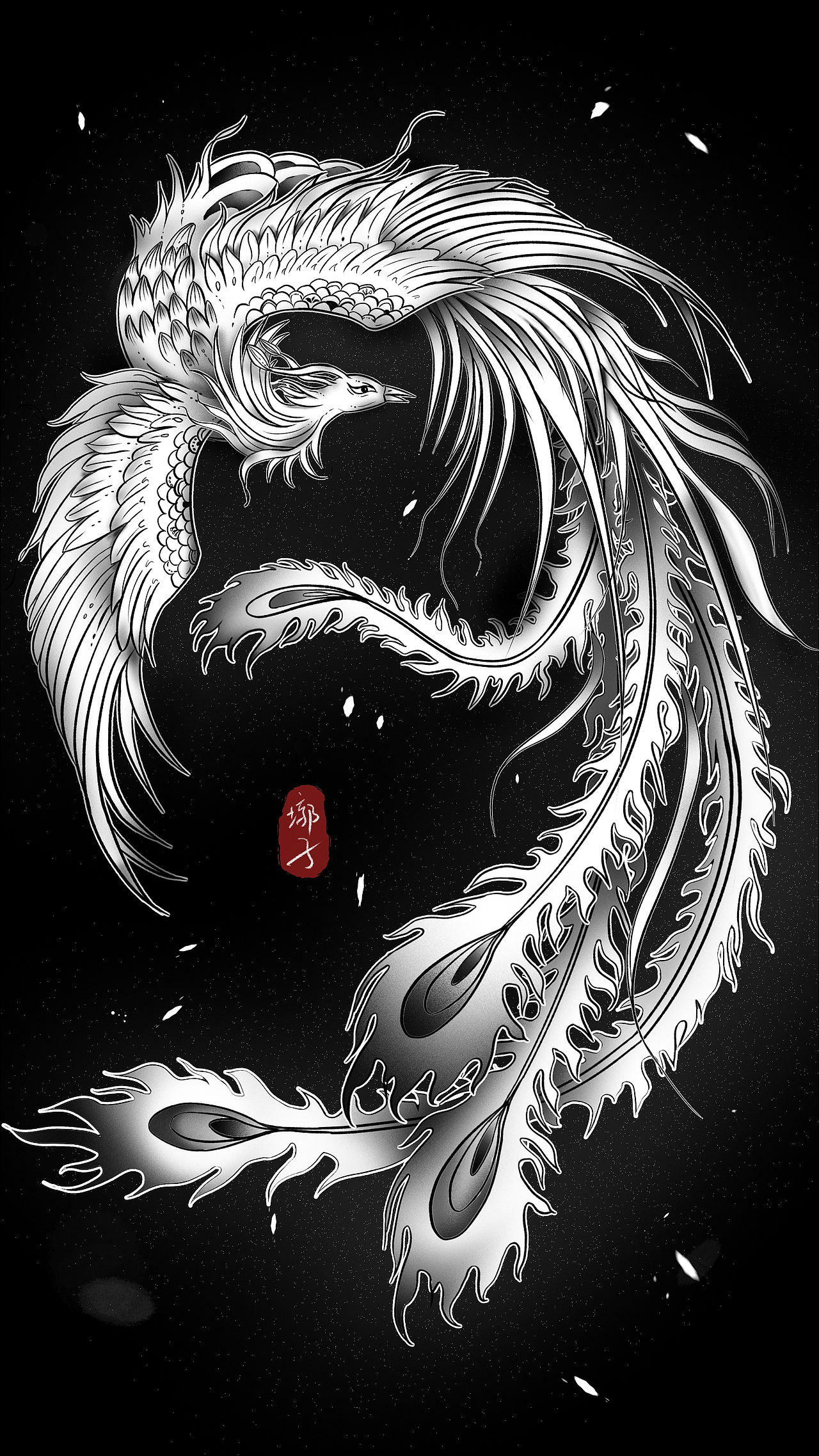 黑白手绘-中国风（图ZMzAzNjgzMDE2） - 艺术插画 - 站酷设计师胖墩O0o原创素材 - 站酷ZCOOL