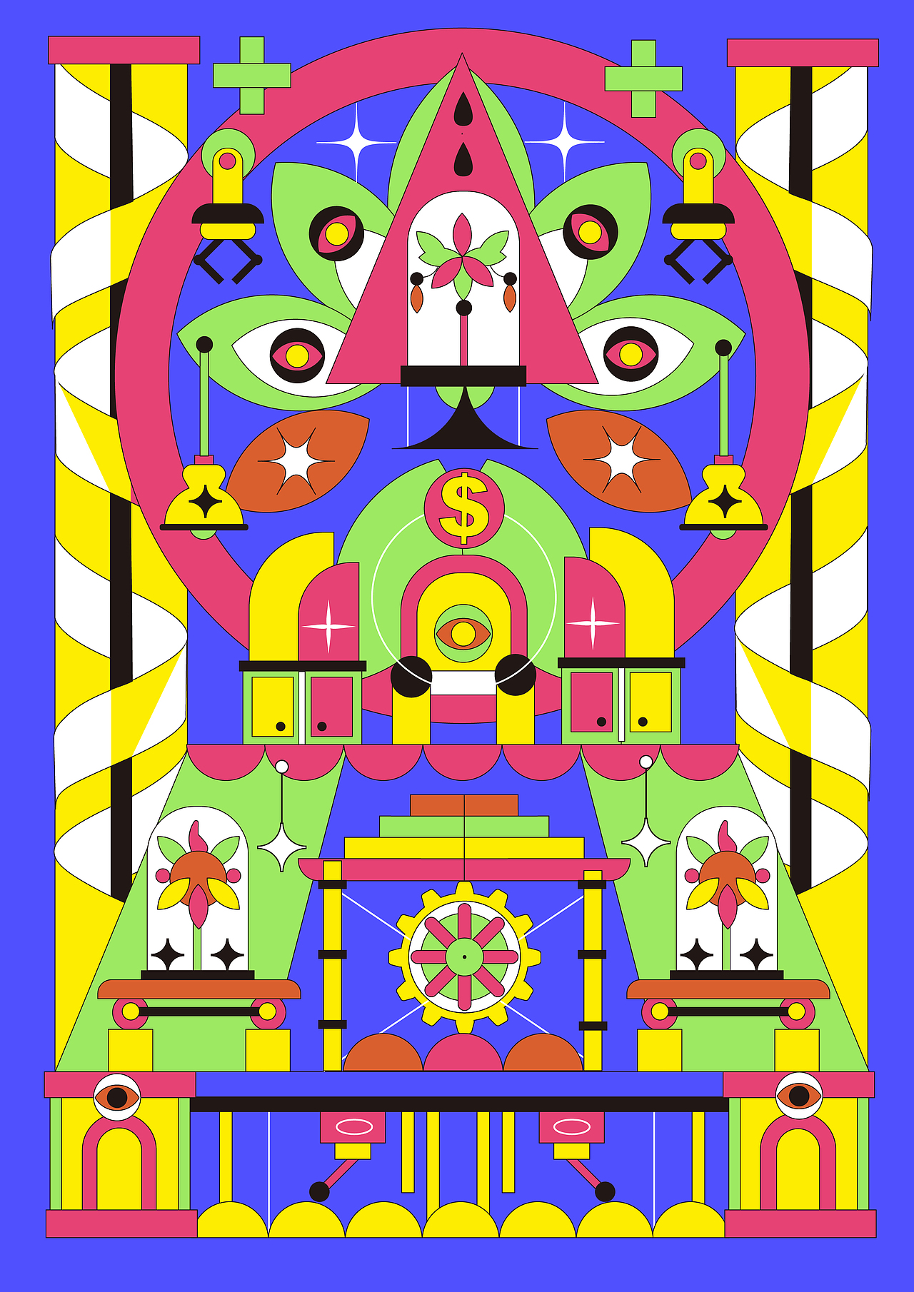 新世界——图形插画设计（图ZMzY3OTQyMDU2） - 新锐潮流插画 - 站酷设计师yu_rui0原创素材 - 站酷ZCOOL