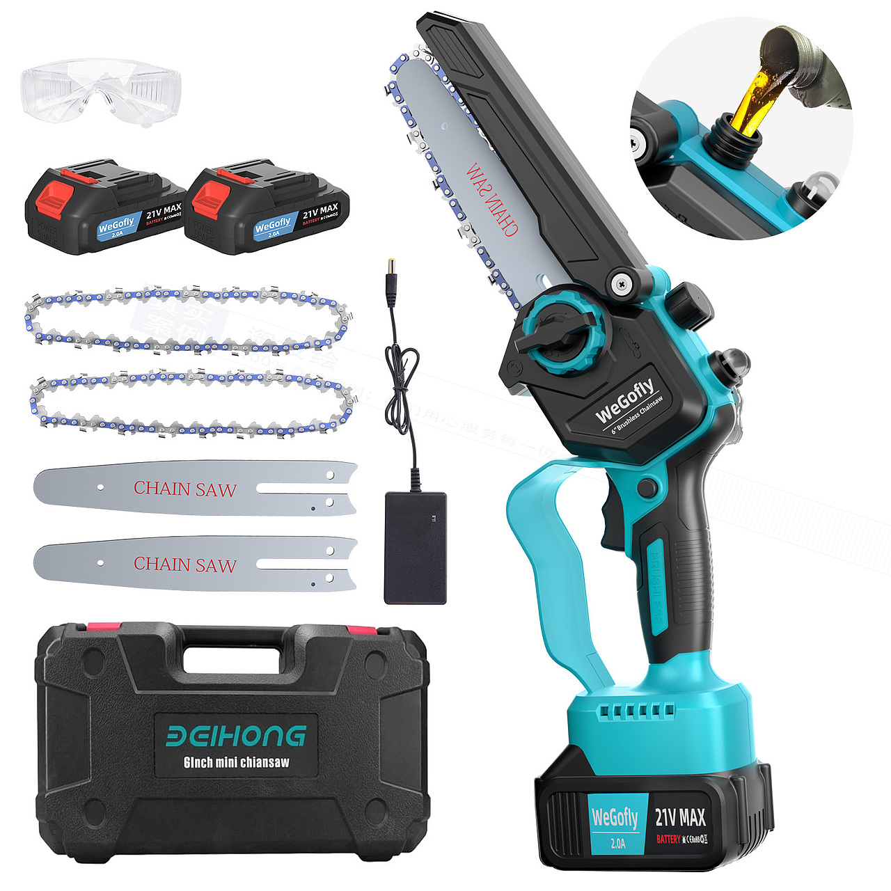 亚马逊户外工具电锯产品建模渲染主副图高级A+排版设计