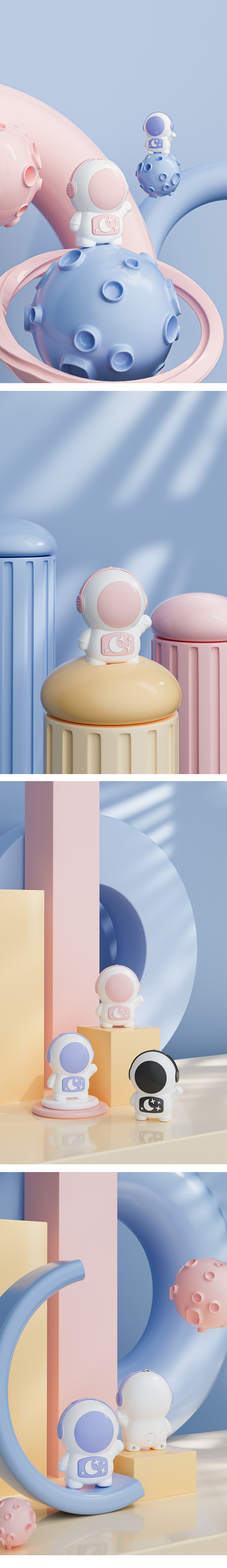 暖手宝 音响产品渲染图