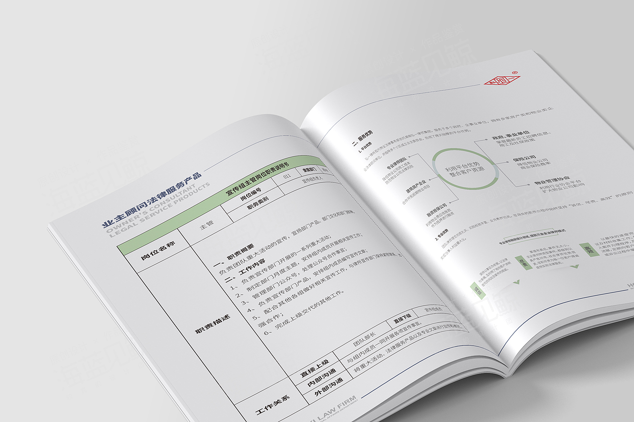 业主顾问法律服务画册（图ZMzM4NzM1NTAw） - 书籍/画册 - 站酷设计师海蓝见鲸品牌设计原创素材 - 站酷ZCOOL