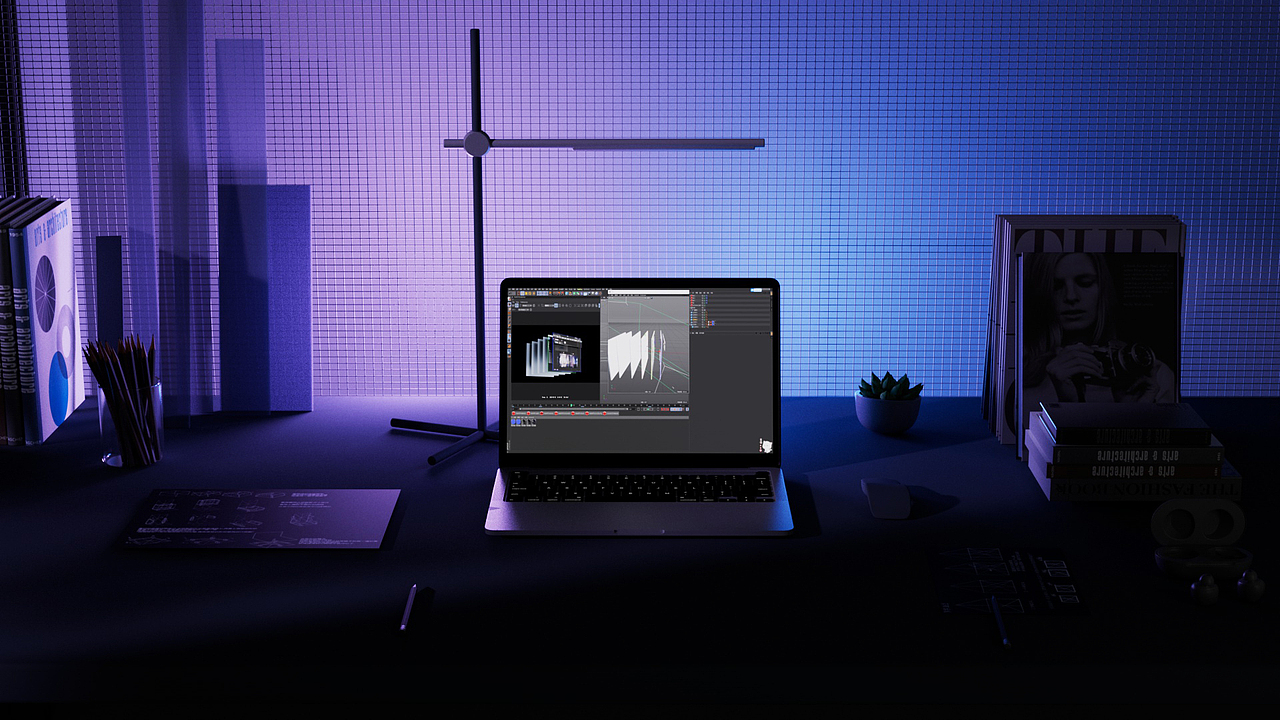 C4D学员Jefomi -Office UX Film临摹作品 05
