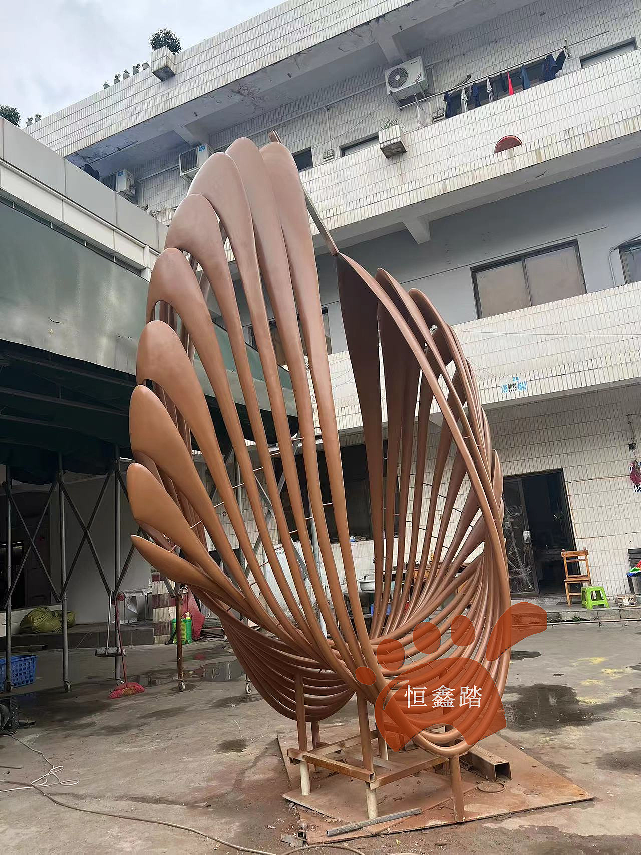 天使的翅膀不锈钢雕塑 抽象不锈钢雕塑摆件