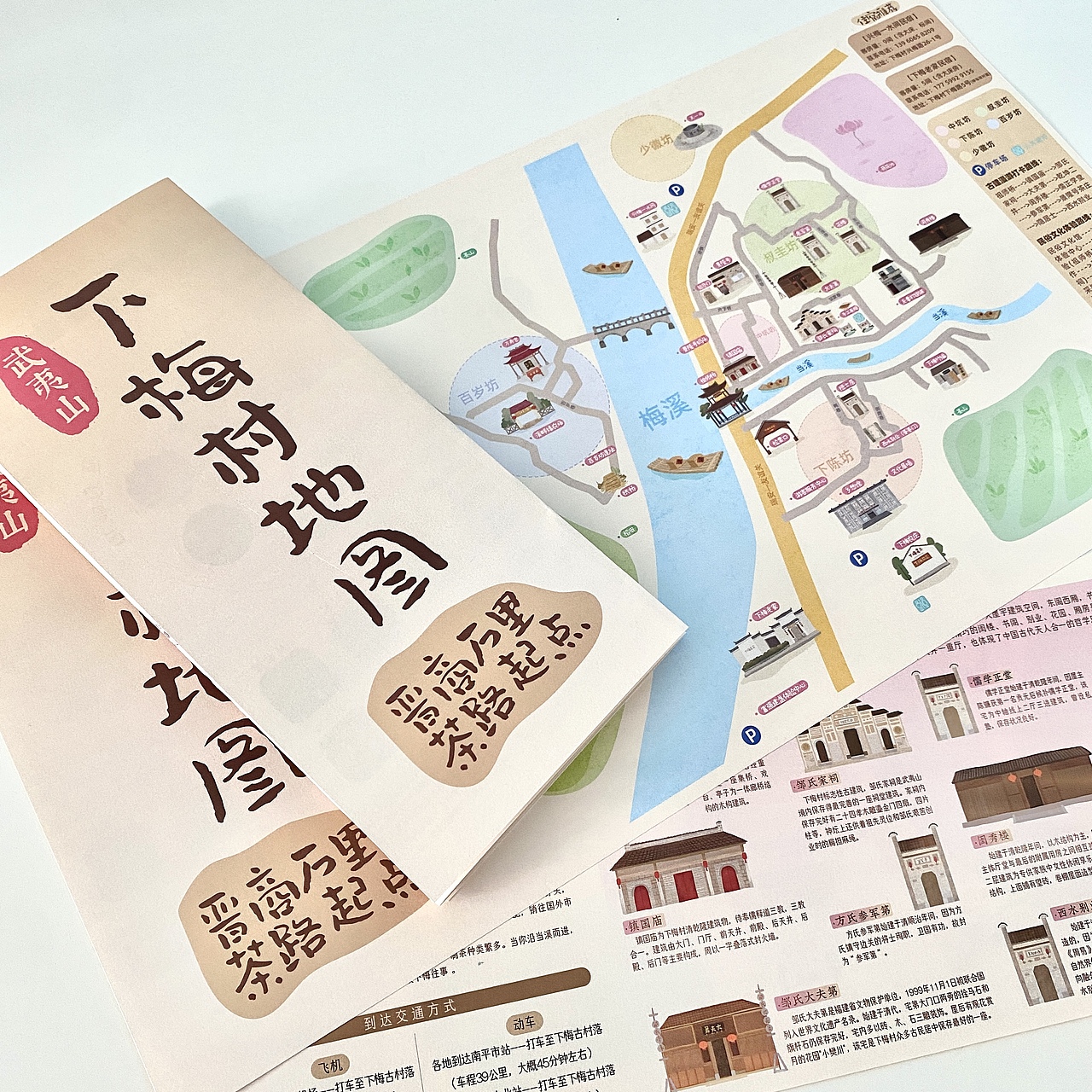 下梅村手绘地图（图ZMzQ3MzYwNzAw） - 艺术插画 - 站酷设计师周阿嫣然原创素材 - 站酷ZCOOL