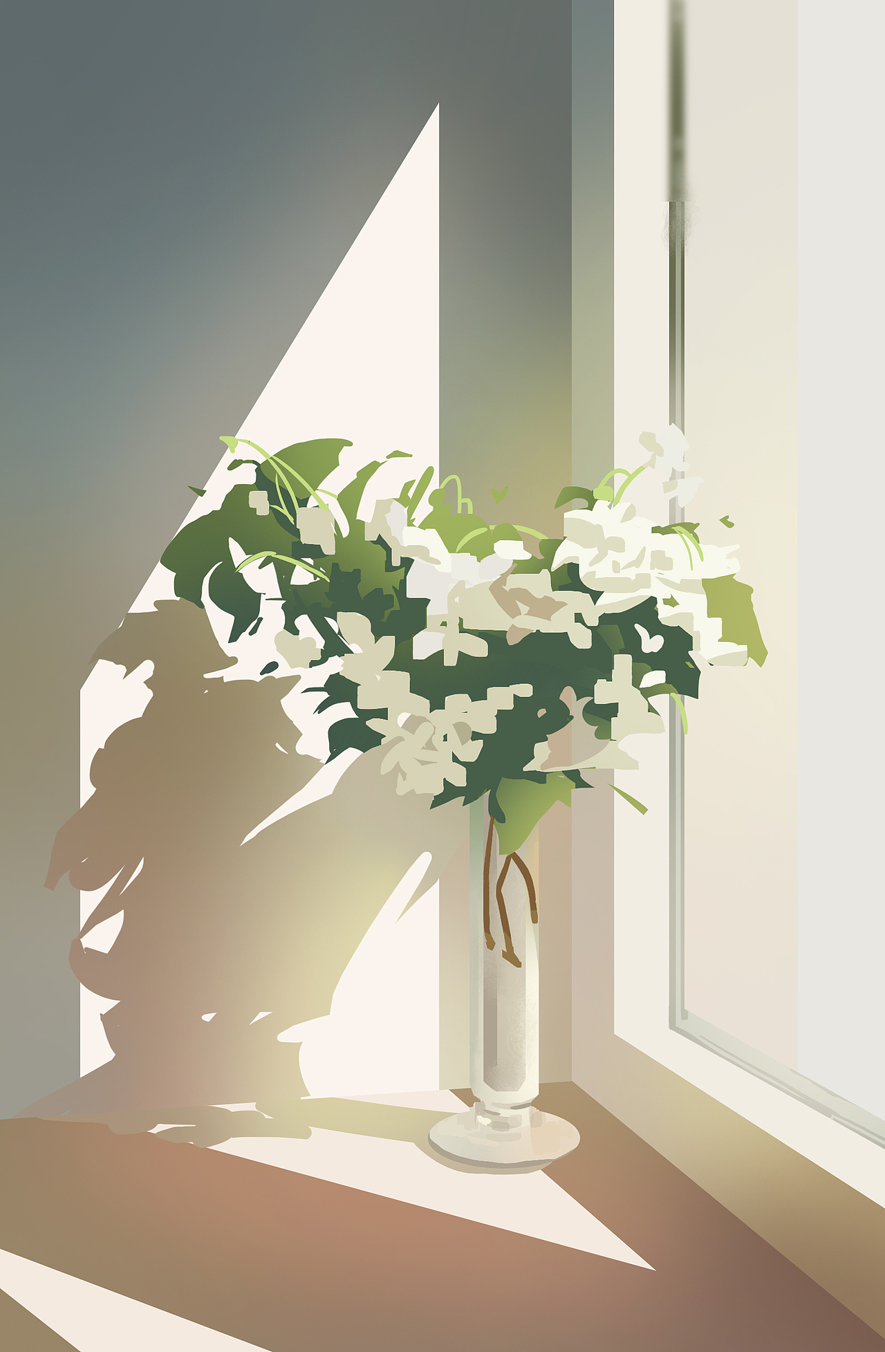 速涂作品《光影》