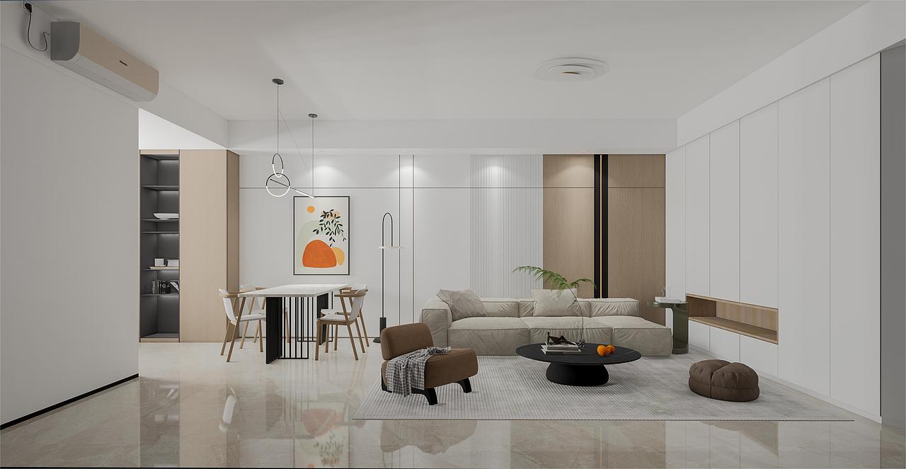 奶油简约室内设计