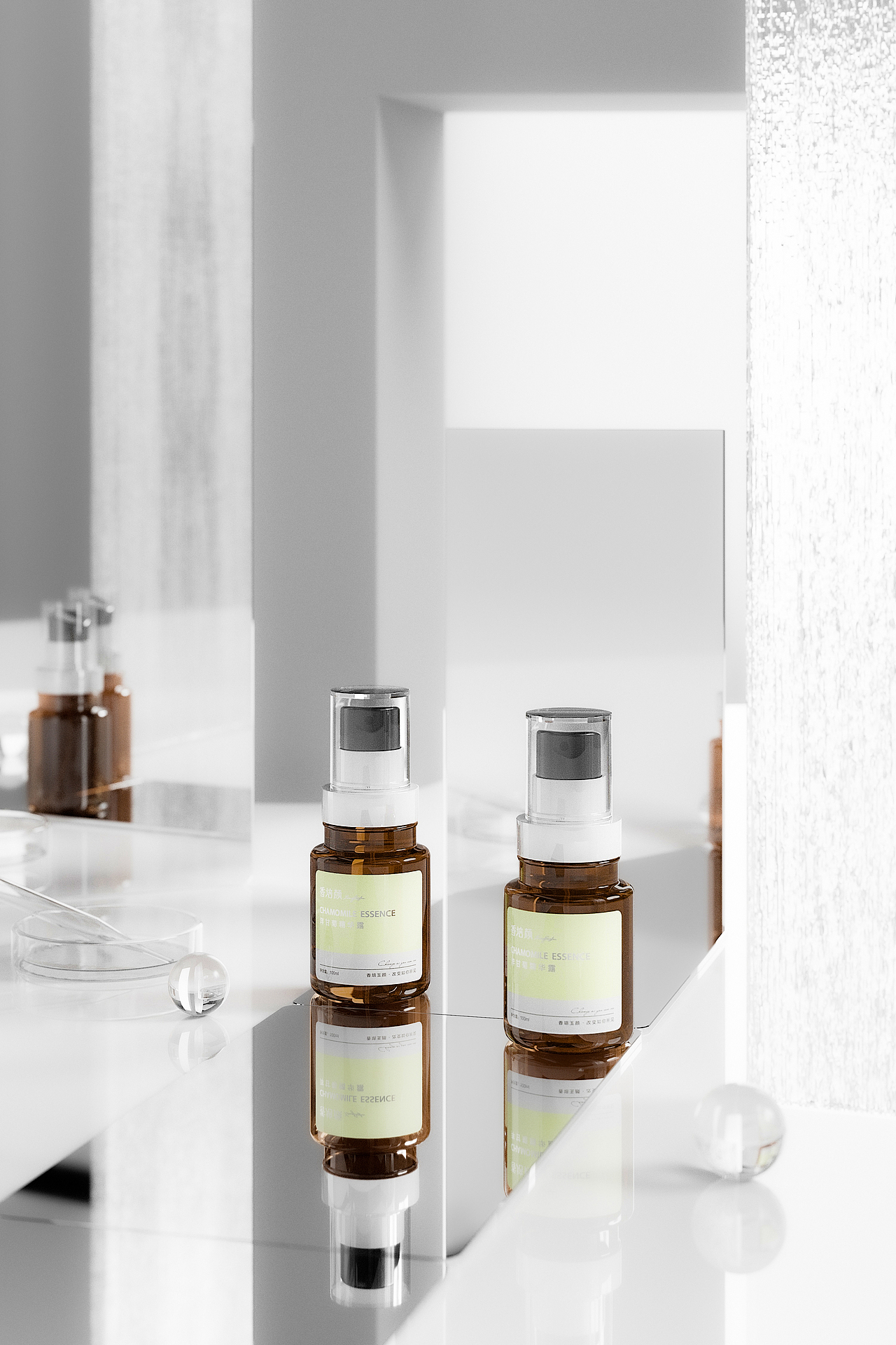 护肤化妆品模型渲染