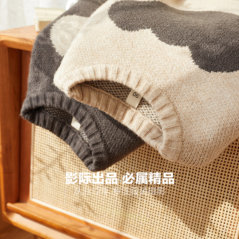 摇篮里的毛衣#场景创意拍#平铺挂拍（图ZMzIyNzQ0MjI4） - 产品摄影 - 站酷设计师童装服装电商摄影原创素材 - 站酷ZCOOL