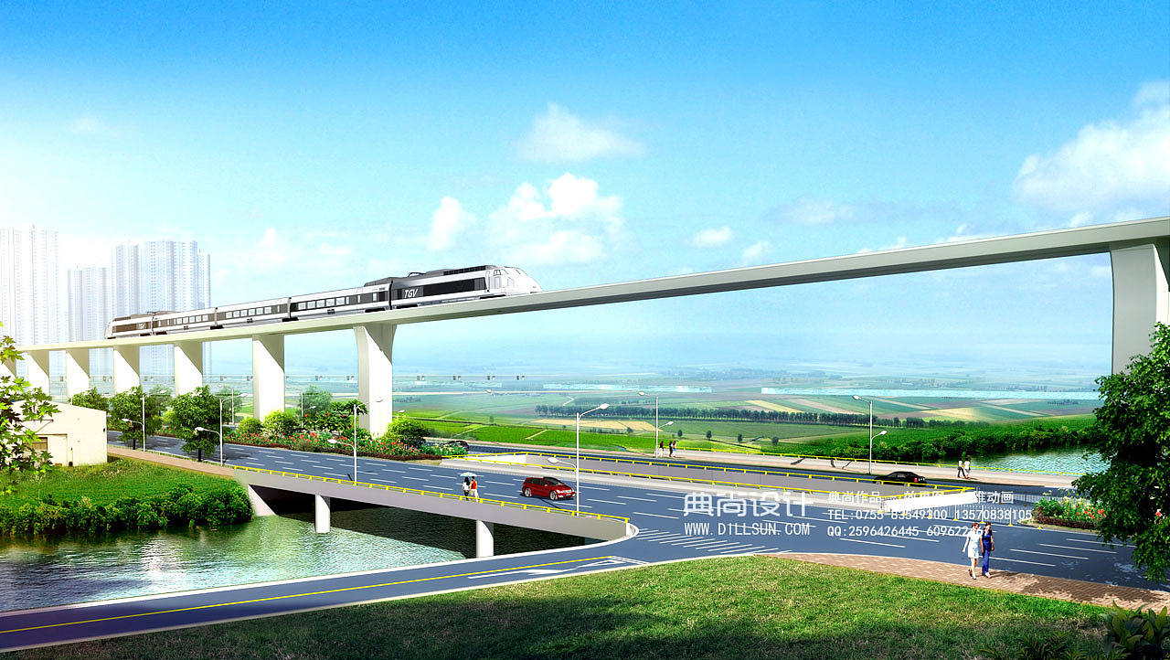 桥梁设计效果图 4