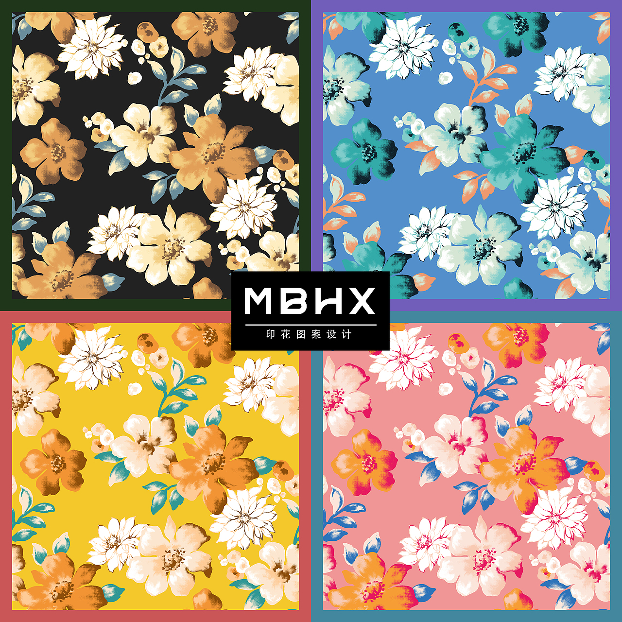 印花图案设计（图ZMzIwMzc3Mzk2） - 绘本 - 站酷设计师妙笔绘绣0903原创素材 - 站酷ZCOOL