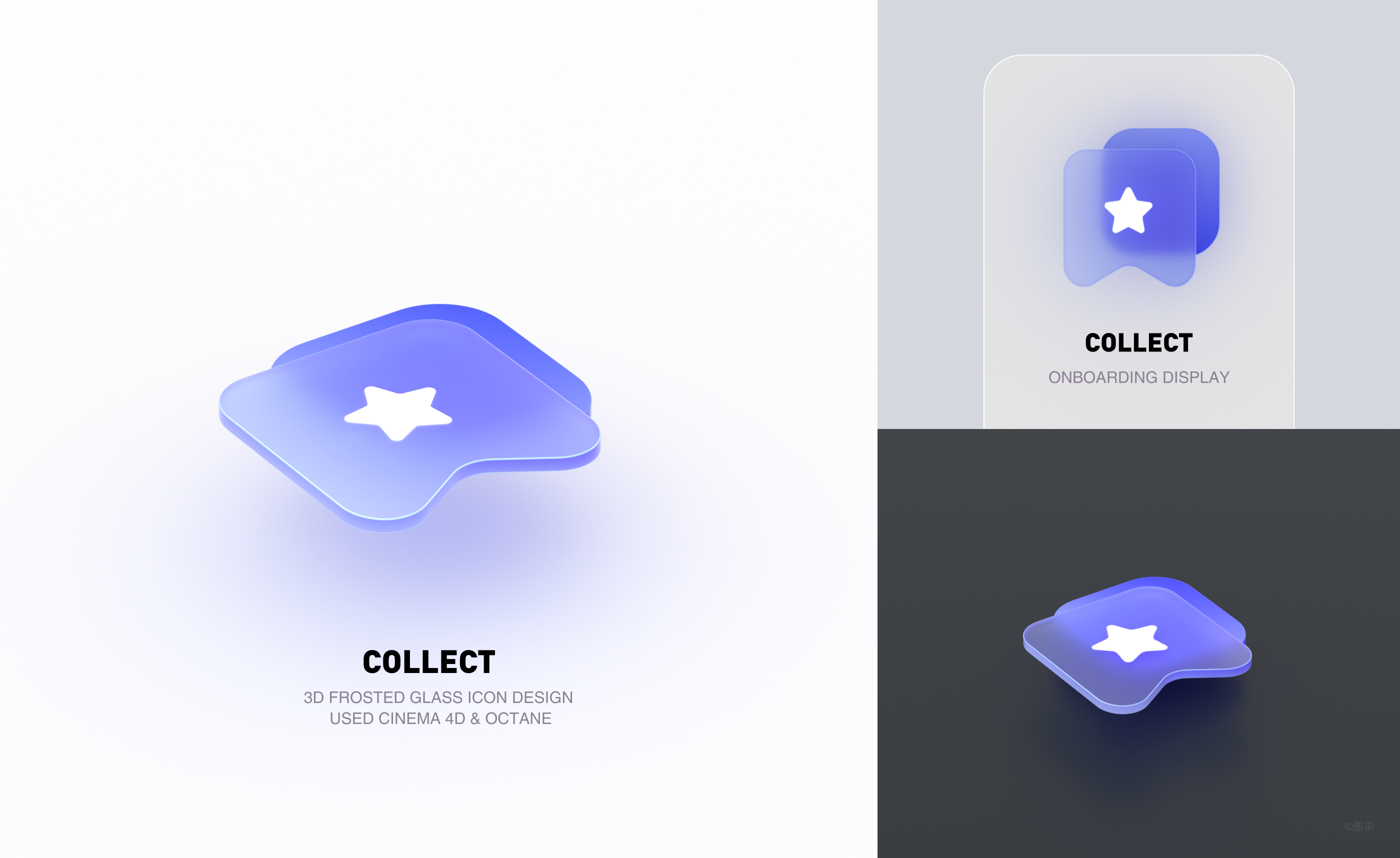 当图标遇到C4D | 磨砂玻璃图标设计（图ZMzM0MDg0OTI4） - 图标 - 站酷设计师墨染ART原创素材 - 站酷ZCOOL