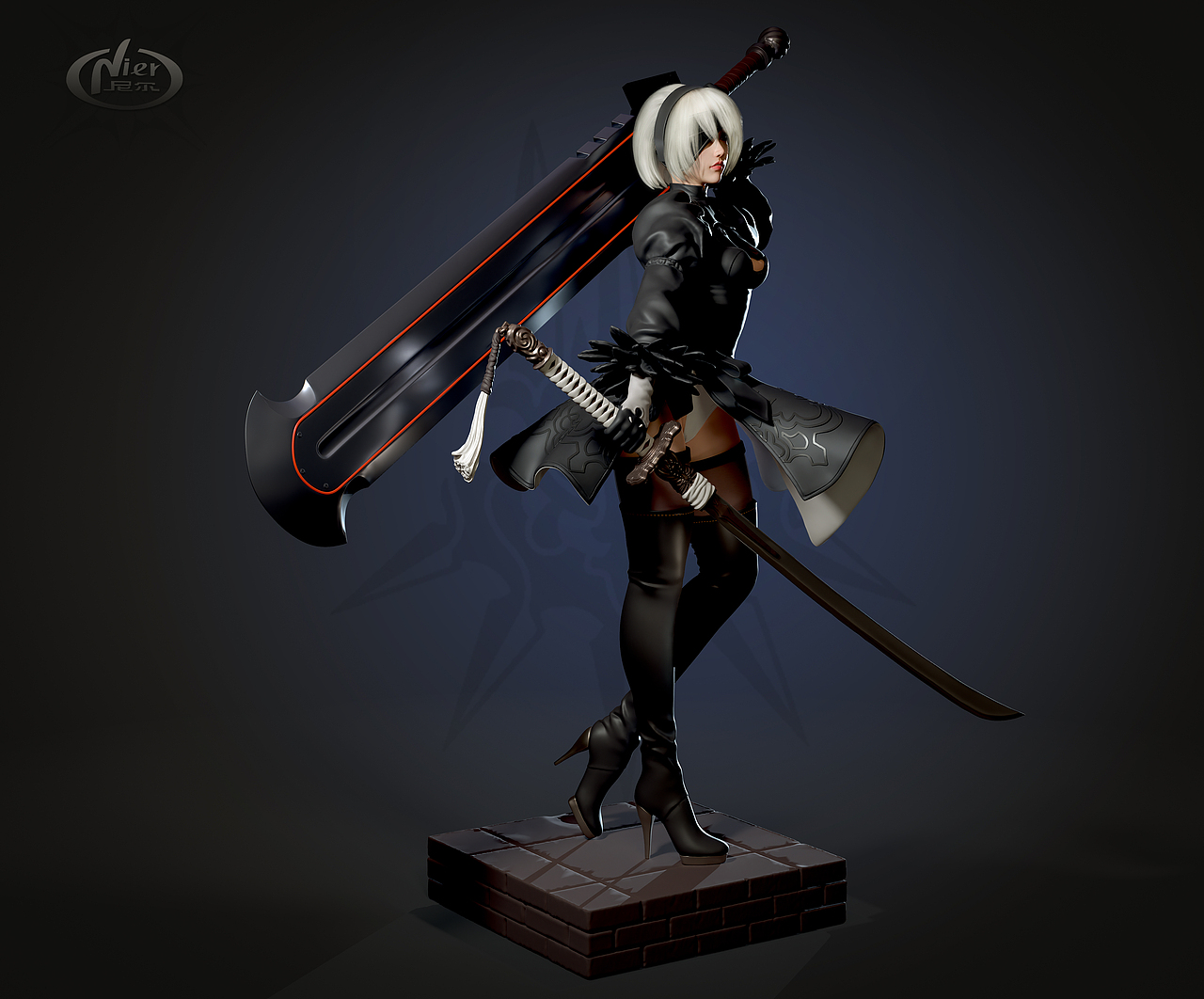 YoRHa No.2B（图ZMzI2MDU3NjM2） - 人物/生物 - 站酷设计师Jeffrey85原创素材 - 站酷ZCOOL