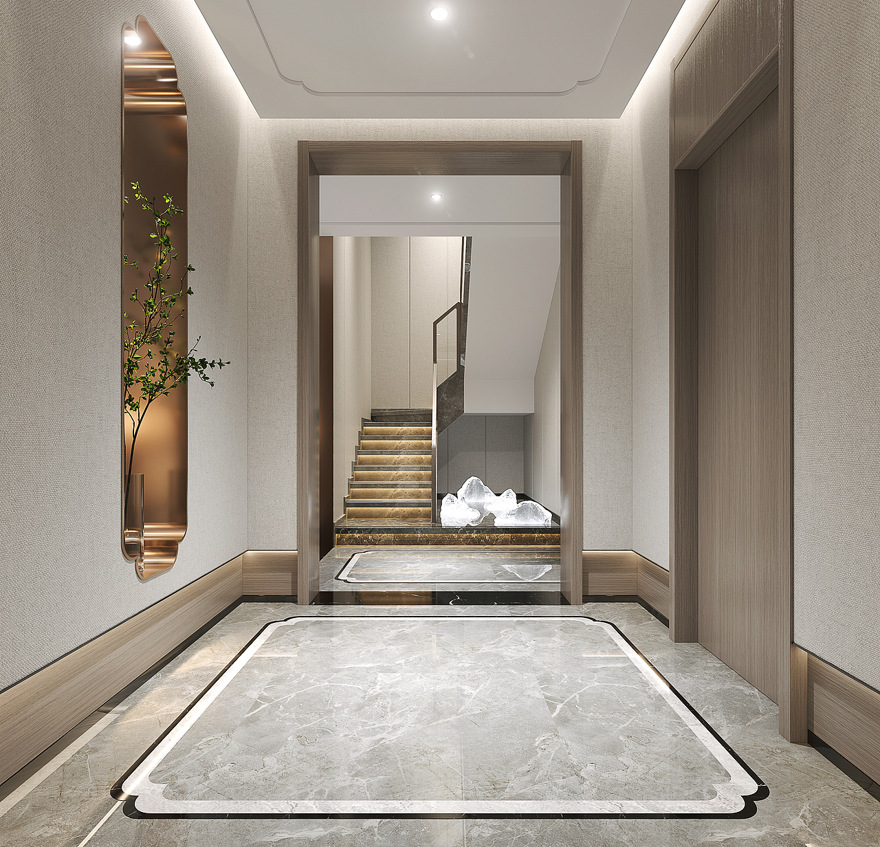 新中式别墅（图ZMzA0MTUzNzY0） - 家装设计 - 站酷设计师草沐辉原创素材 - 站酷ZCOOL