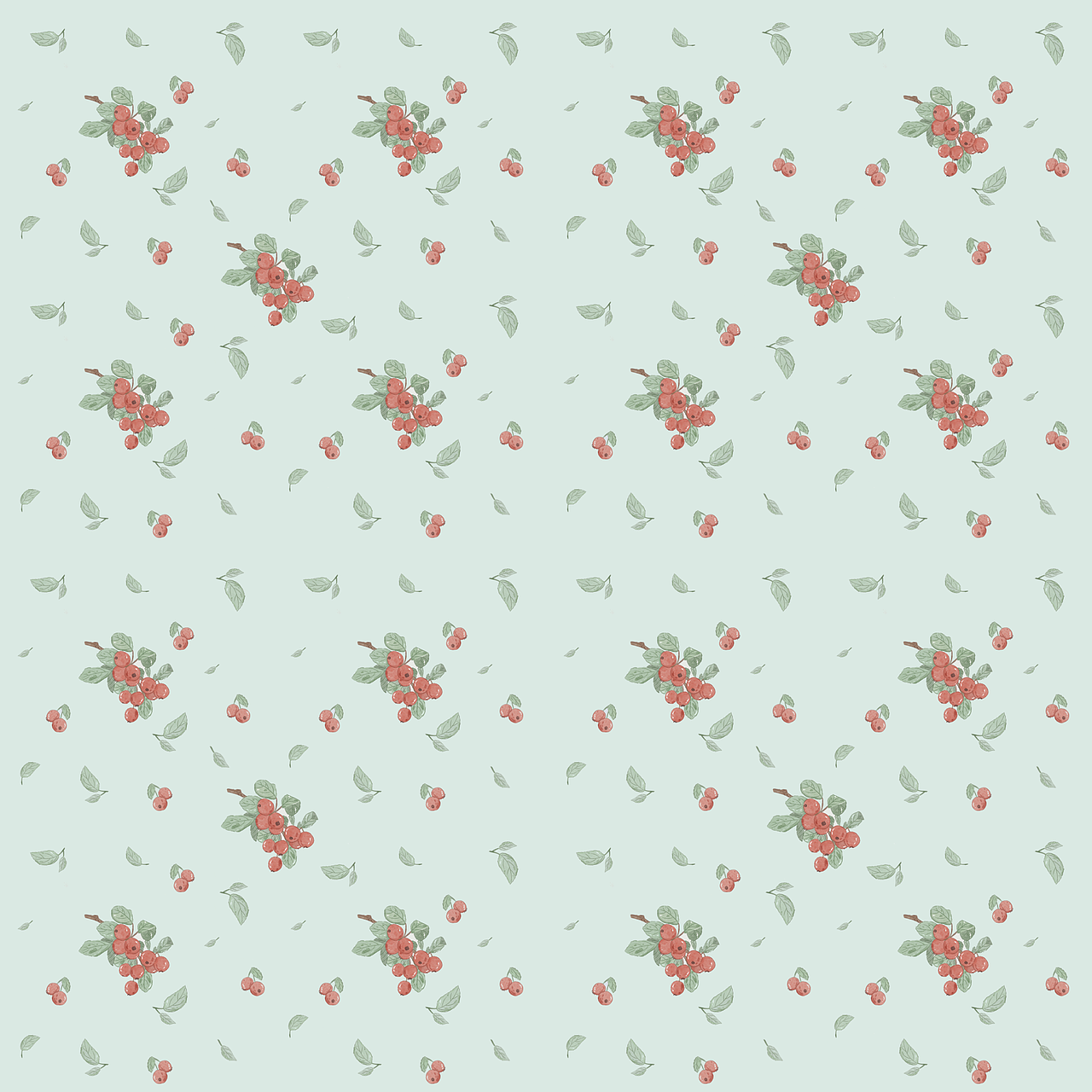 海棠果印花设计