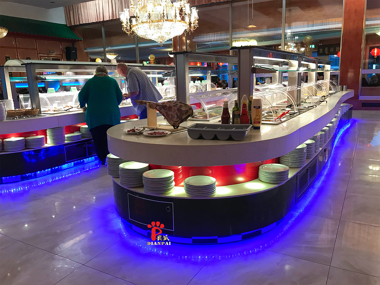 德国自助餐厅定制的典派自助餐台