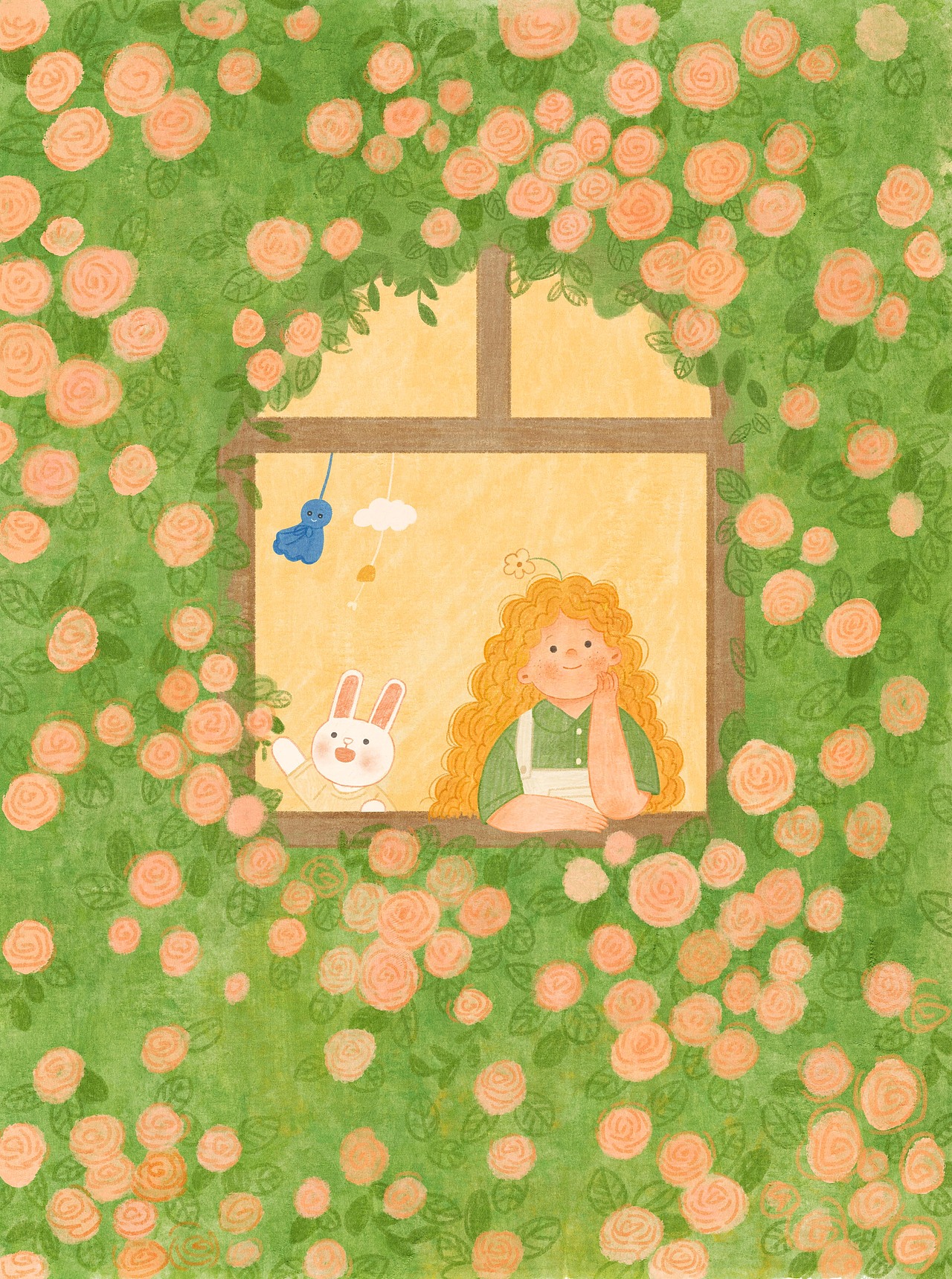 插画日记 | 如果有一面花墙的话