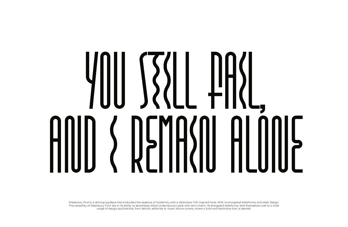 未来复古Y2K浓缩科幻潮流海报封面标题无衬线英文字体