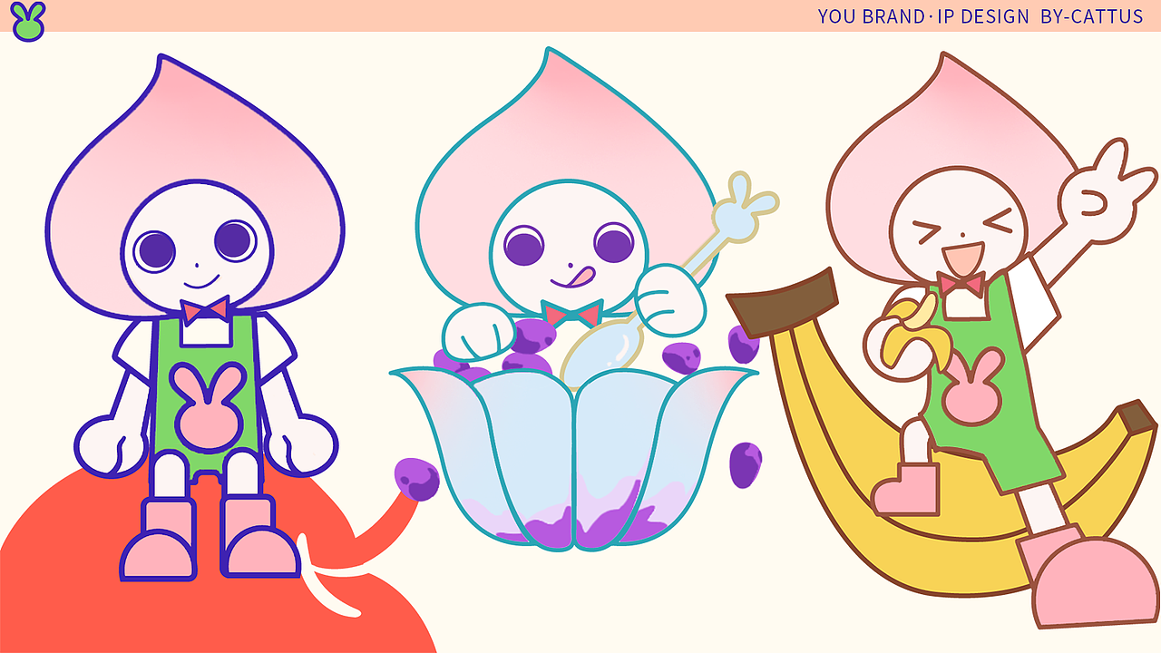 原创IP设计-桃兔