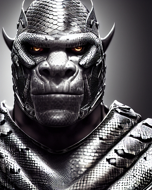 用Tiamat AI绘画创作的动物战士