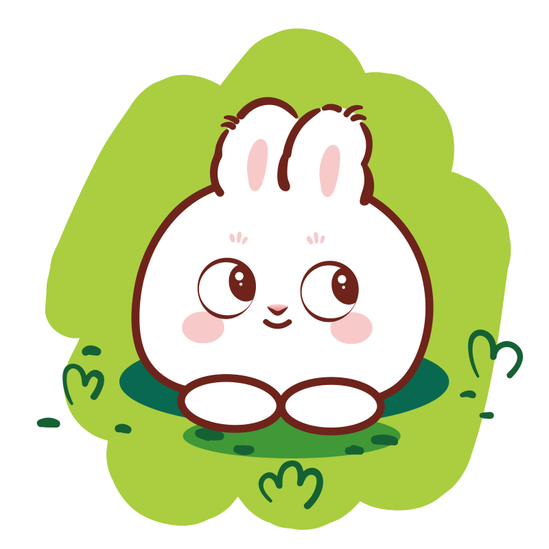 兔子萌表情包插画卡通可爱兔子