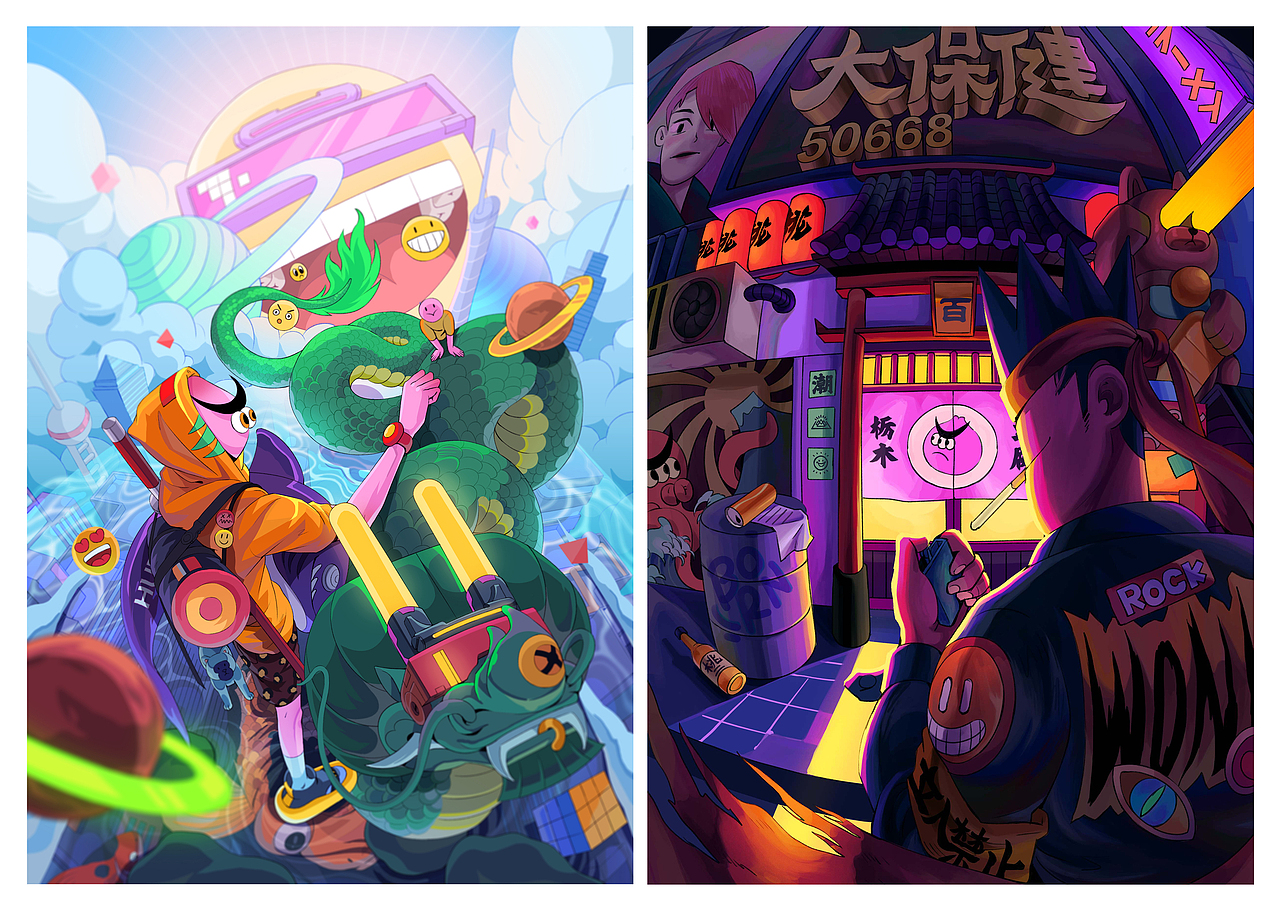2022作品选(图ZMzI4Njk0NDcy) - 商业插画 - 站酷设计师曾仙桃原创素材 - 站酷ZCOOL