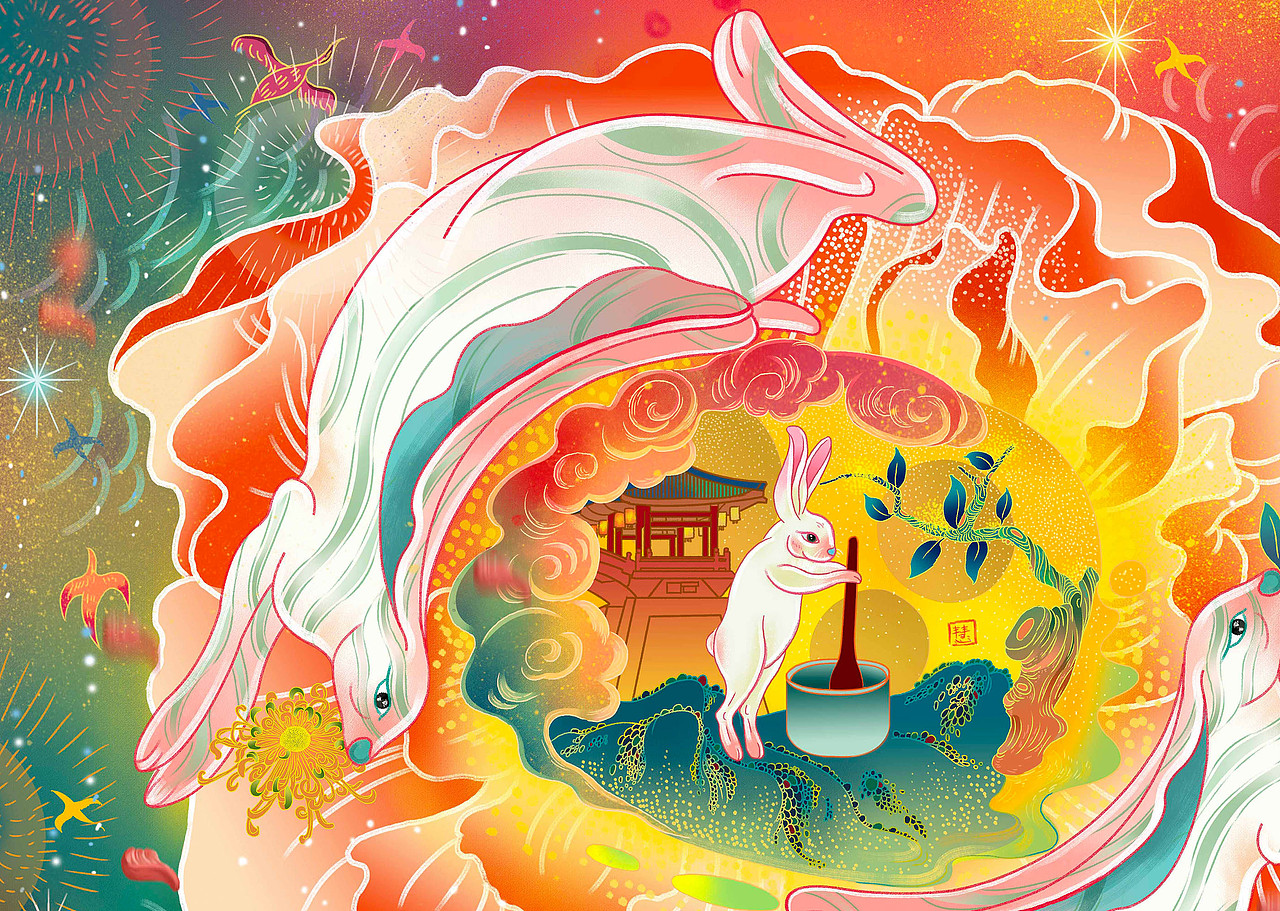 RICHSTUDIO成都耀华|2023中秋礼盒玉兔朝元月系列包装