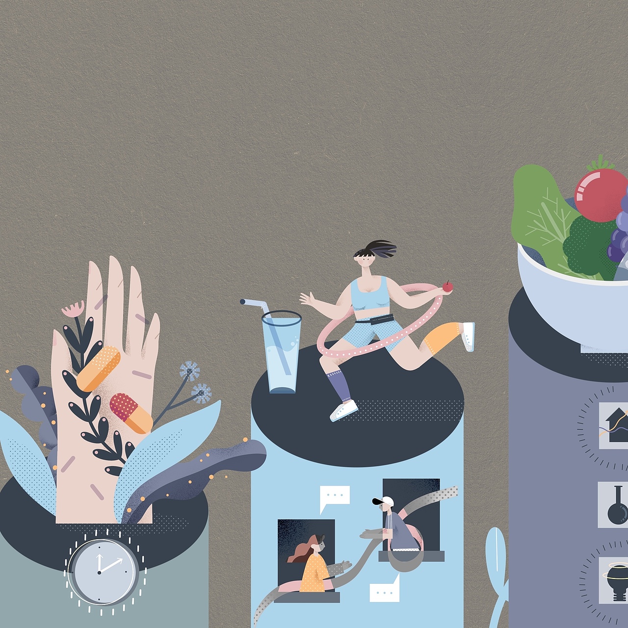 时尚健康杂志10月健康热点专题配图