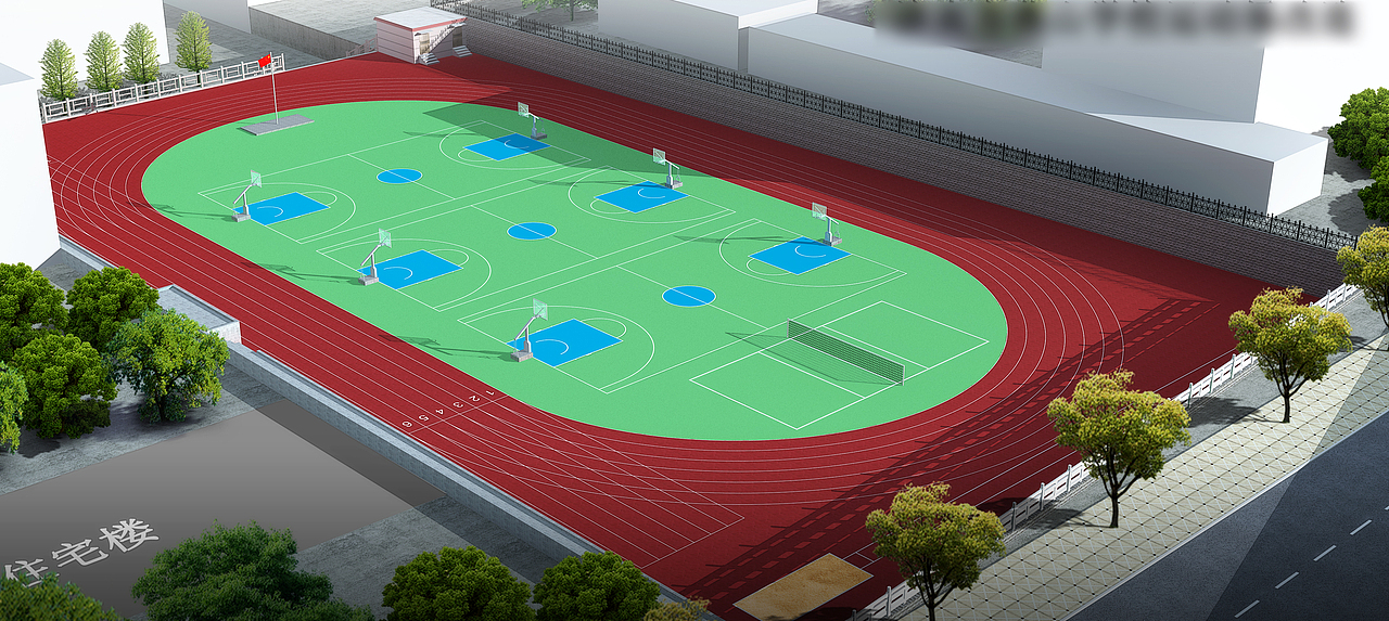 各种体育场效果图设计制作