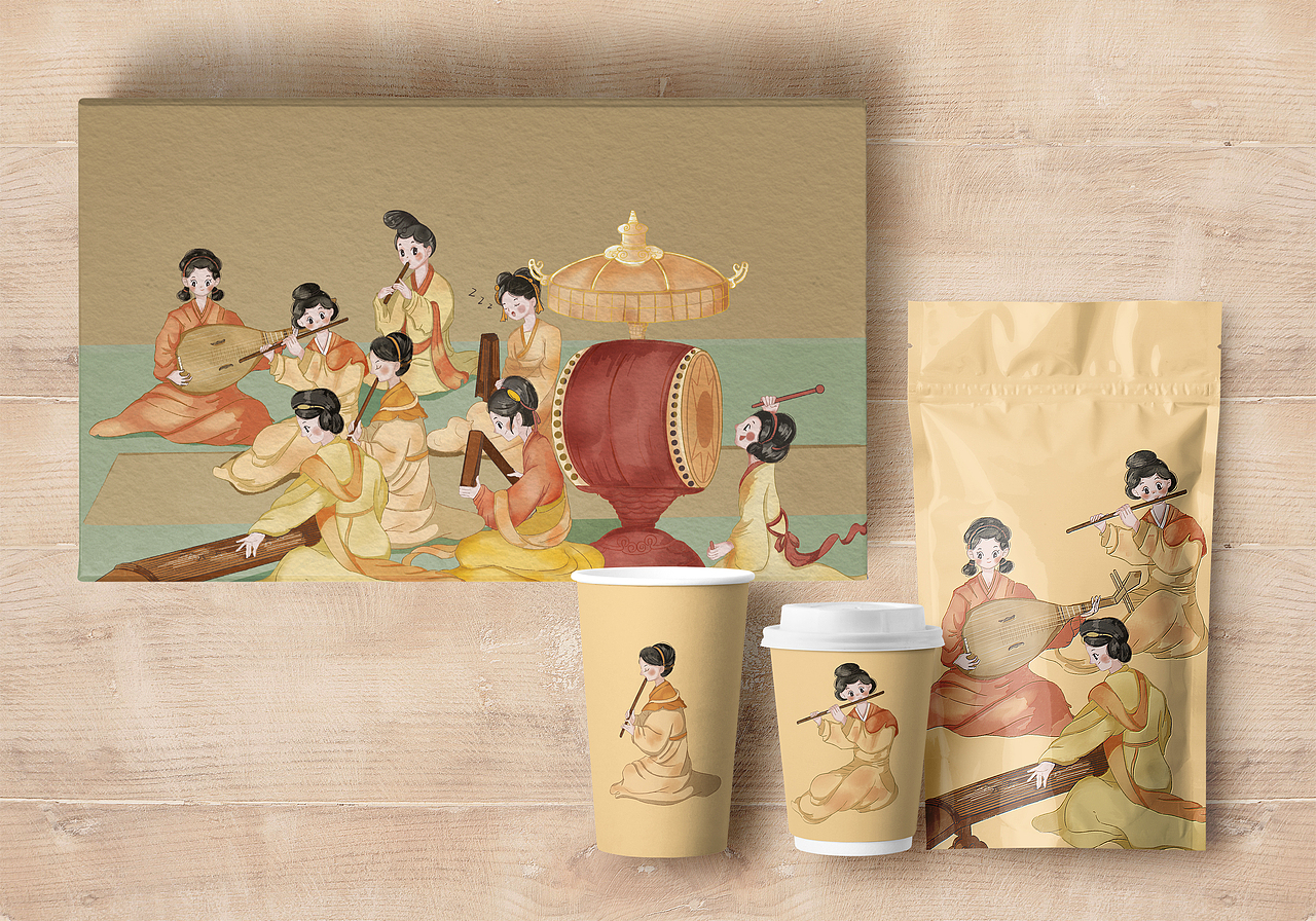 #世界名画100#《古代派对有多嗨》（图ZMzQzNzQ2NDU2） - 艺术插画 - 站酷设计师Celia猡原创素材 - 站酷ZCOOL