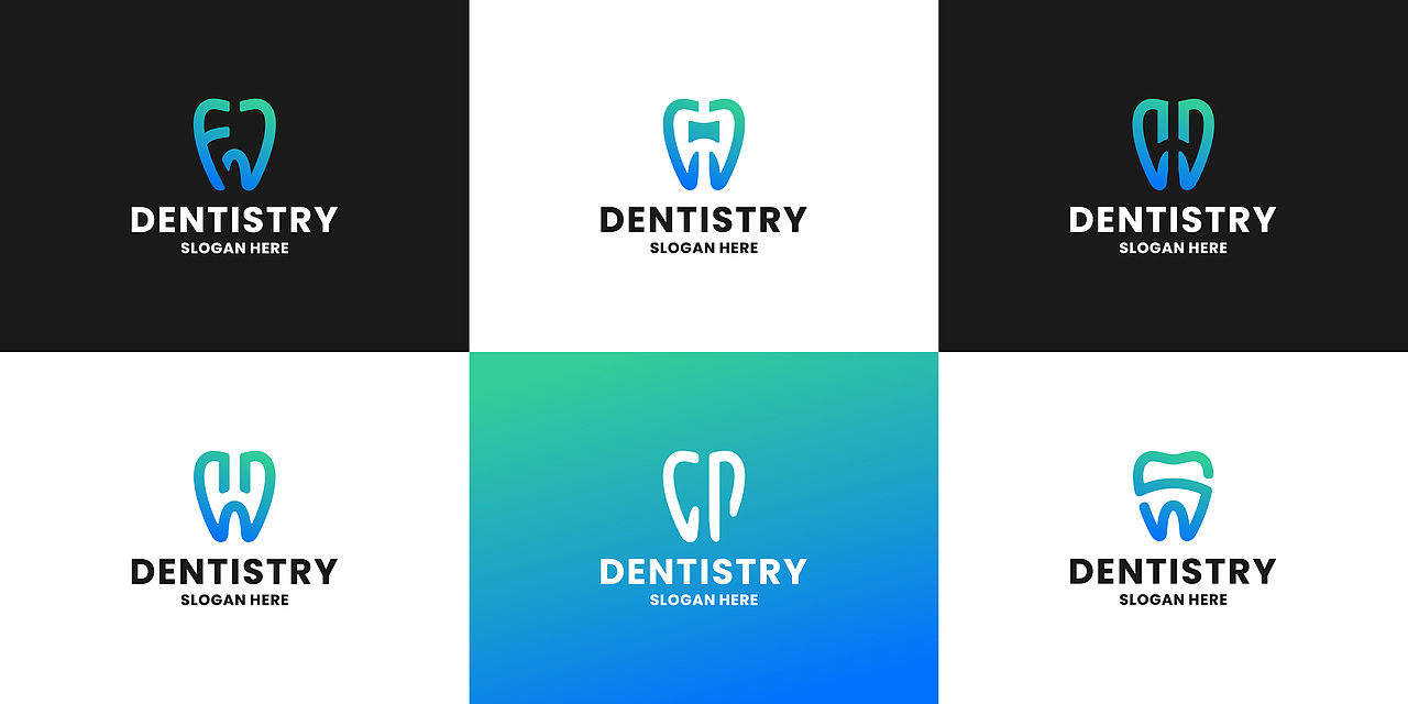 国外牙科牙医LOGO素材
