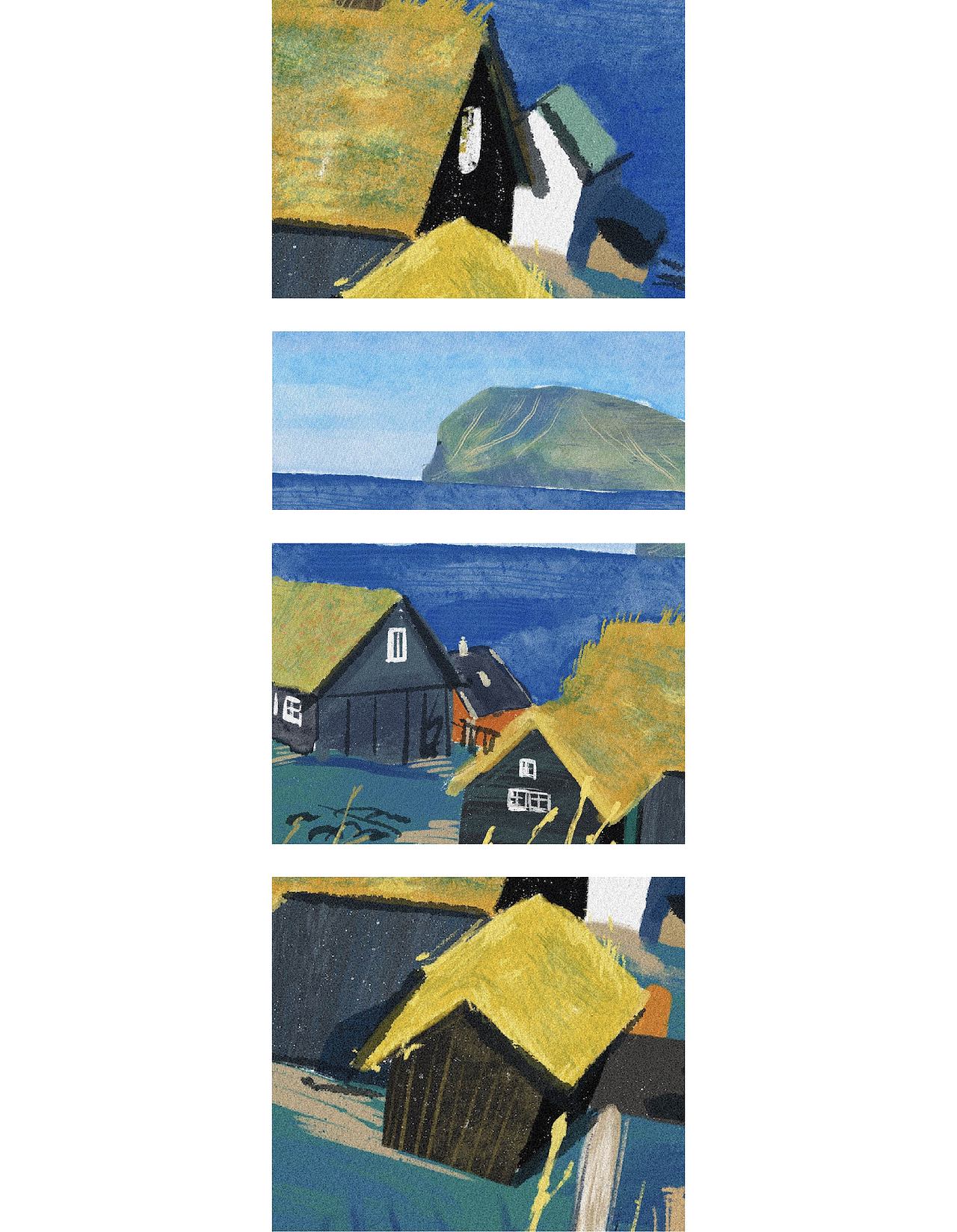 如果在法罗群岛吹海风 | 艺术插画