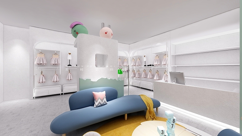 『西安』60m² 服装店℃ 韩系清新风