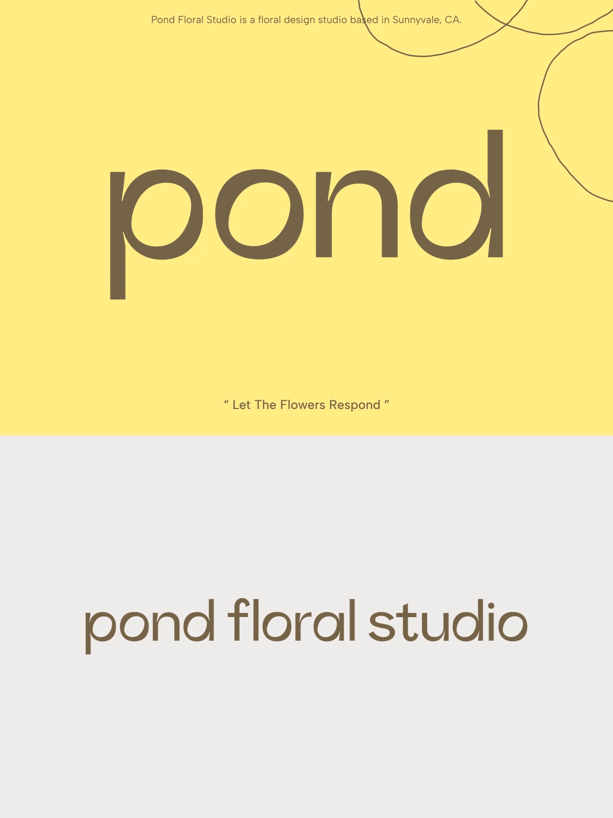 Branding | pond floral 北美花植艺术品牌（图ZMzM0OTkxNjEy） - 品牌 - 站酷设计师OnedayDesign原创素材 - 站酷ZCOOL
