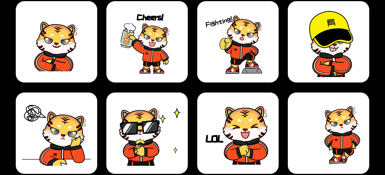 2D吉祥物设计案例200+表情包制作卡通ip形象手绘插画