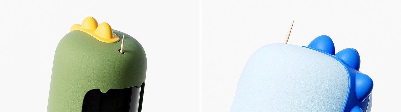 「探索家&多巴胺设计」GZL 哥吉拉 - 按压式牙签筒（图ZMzAzOTQ4ODA4） - 生活用品 - 站酷设计师多巴胺设计原创素材 - 站酷ZCOOL