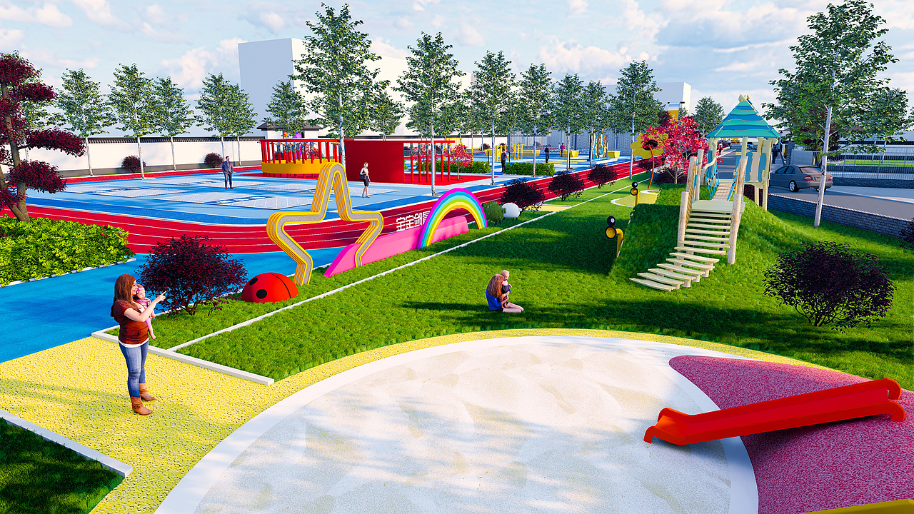 文体公园效果图（图ZMzIyMzI4MTA0） - 其他三维 - 站酷设计师指尖丨Design原创素材 - 站酷ZCOOL