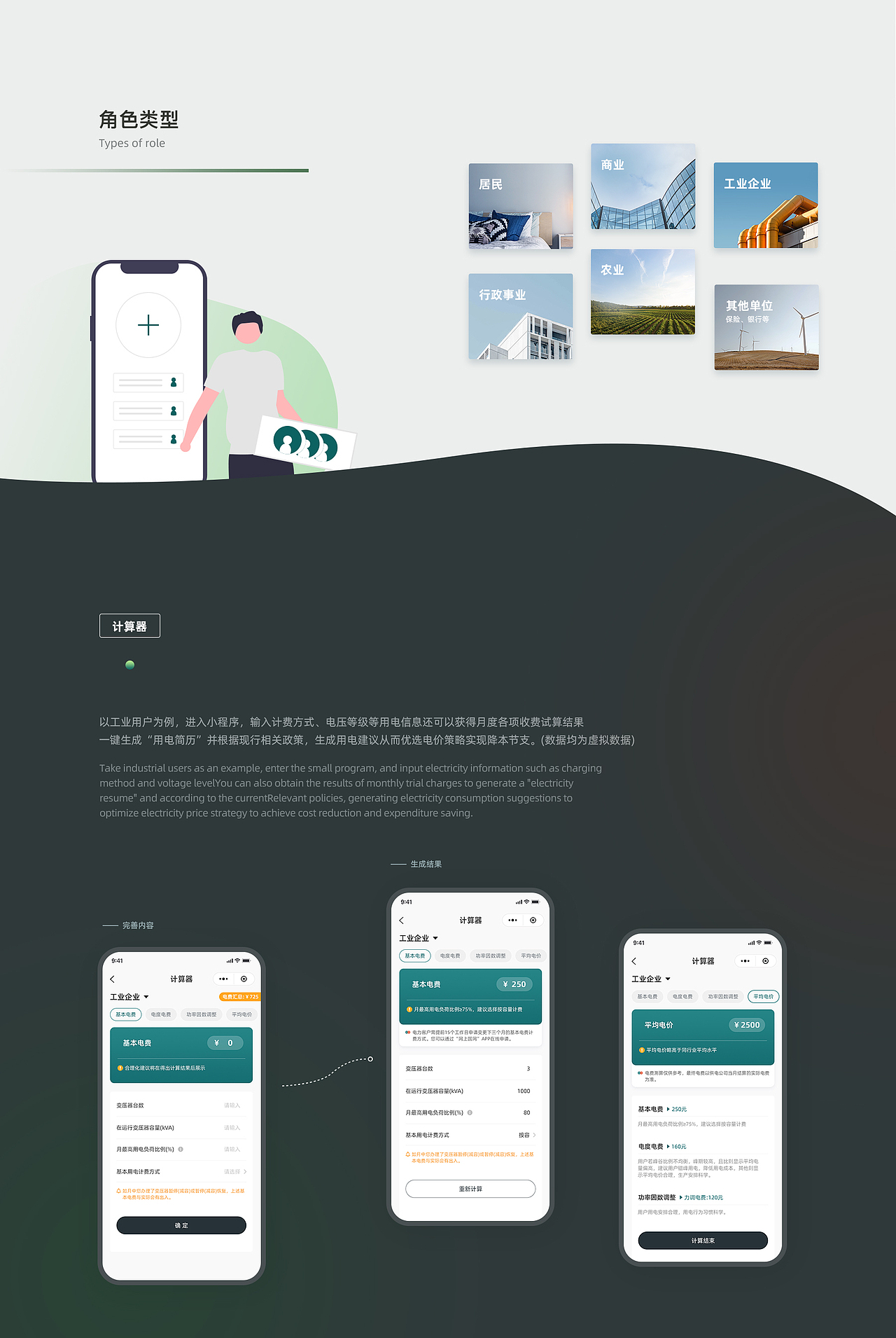 电费电价计算器小程序