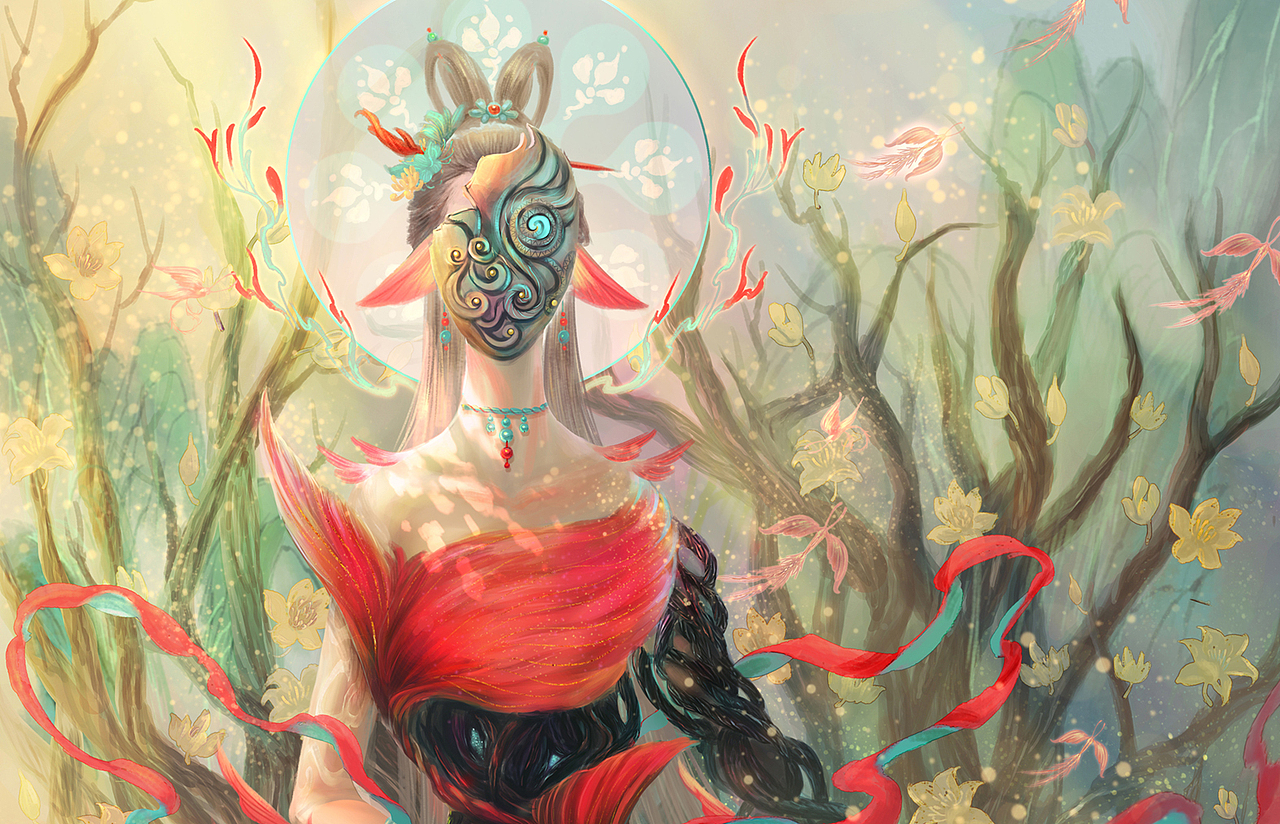 《无人知晓的故事系列》——《山神》（图ZMzMzOTM3NjAw） - 创作习作 - 站酷设计师吃货好累原创素材 - 站酷ZCOOL