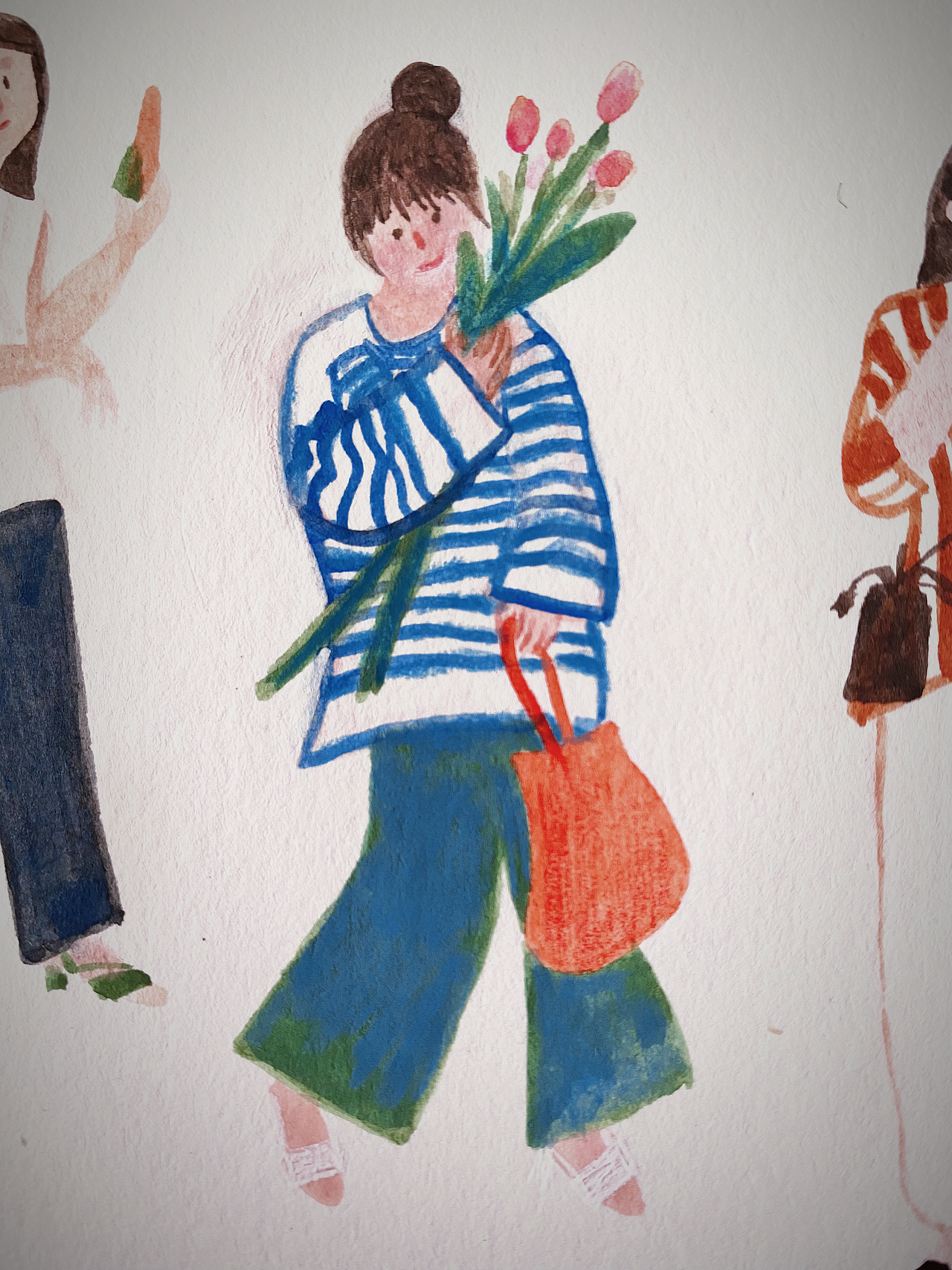 女孩们（图ZMzUyNjEwNzky） - 艺术插画 - 站酷设计师w大知原创素材 - 站酷ZCOOL