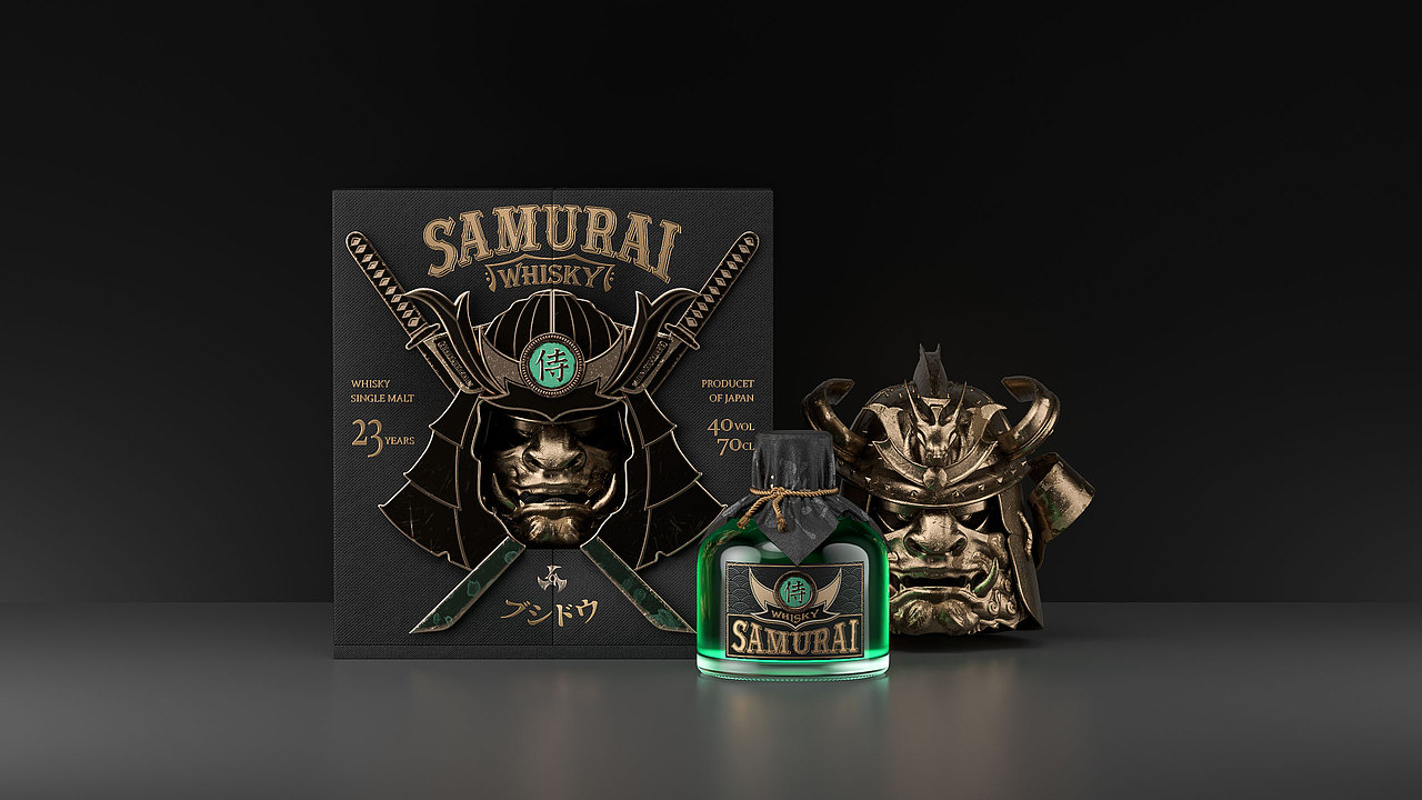 武士酒产品渲染（图ZMzIyMjk0MzE2） - 产品 - 站酷设计师MSkins原创素材 - 站酷ZCOOL