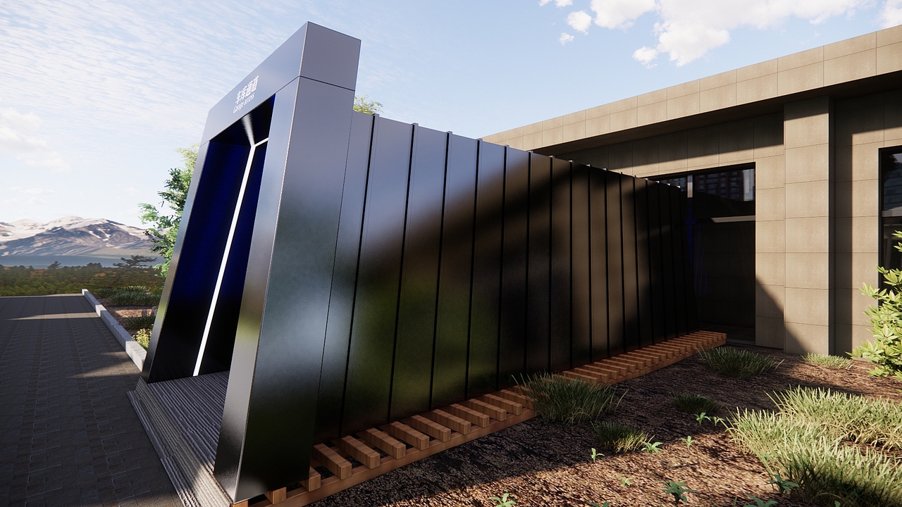 楼盘 看房通道 车库通道 美陈 氛围 设计