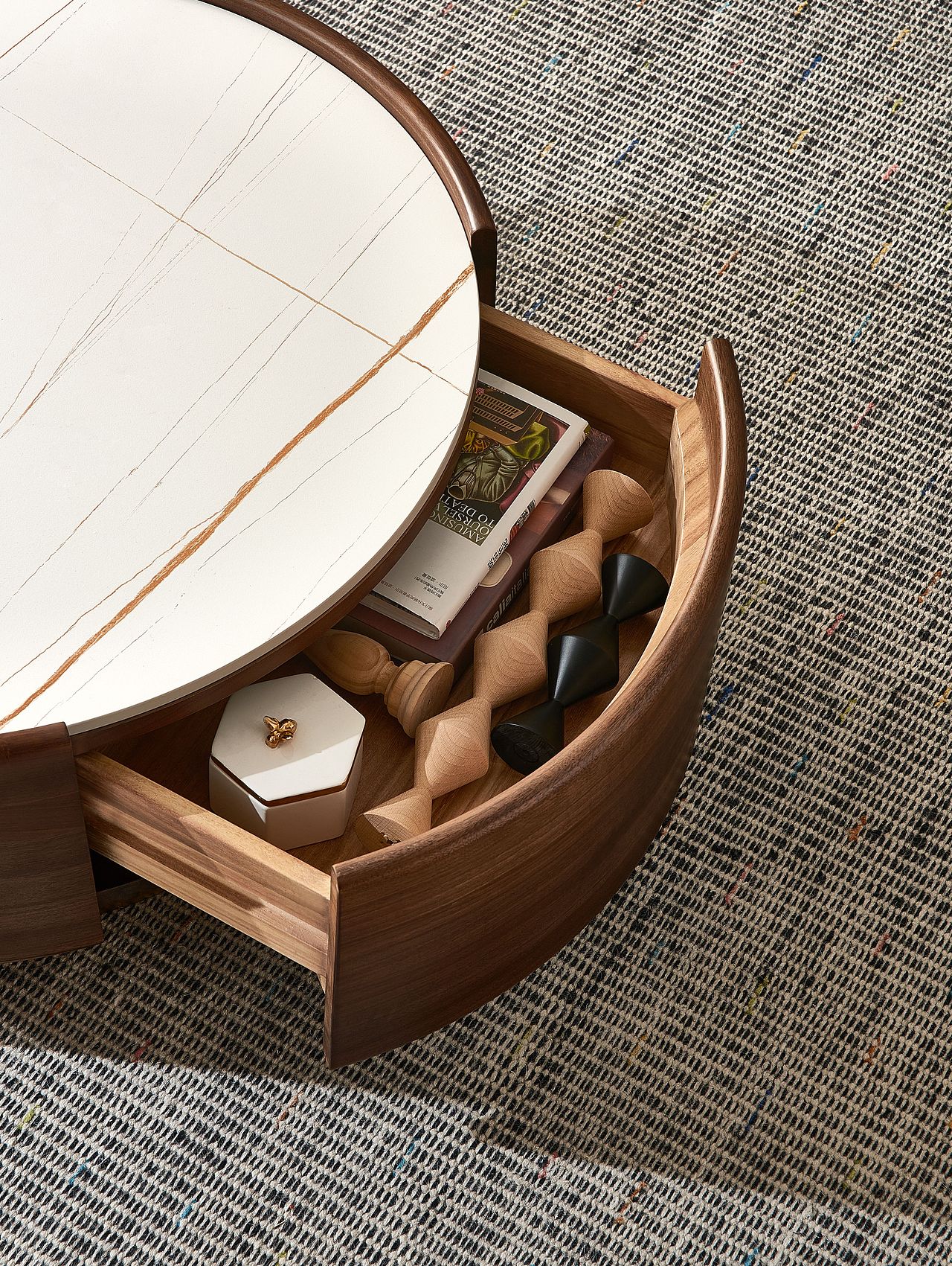 家具设计 | 黑胡桃木组合茶几