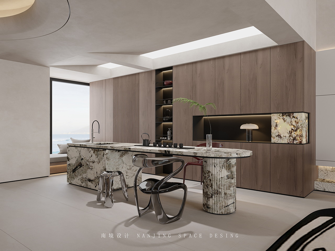 现代简约挑空别墅