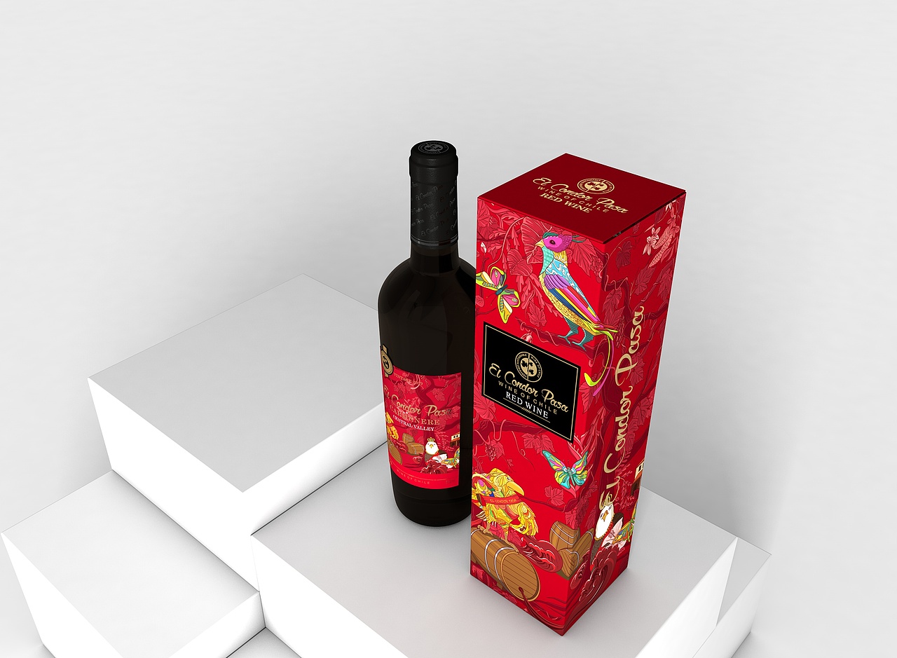 老鹰之歌红酒包装