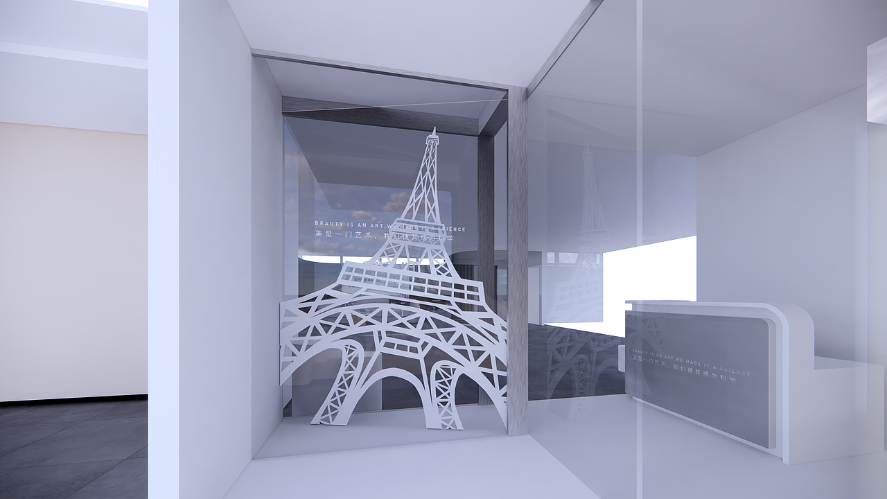 美容行業(yè)大廳設(shè)計（圖ZMzAyMTMwOTU2） - 商業(yè)空間設(shè)計 - 站酷設(shè)計師饒饒呀原創(chuàng)素材 - 站酷ZCOOL