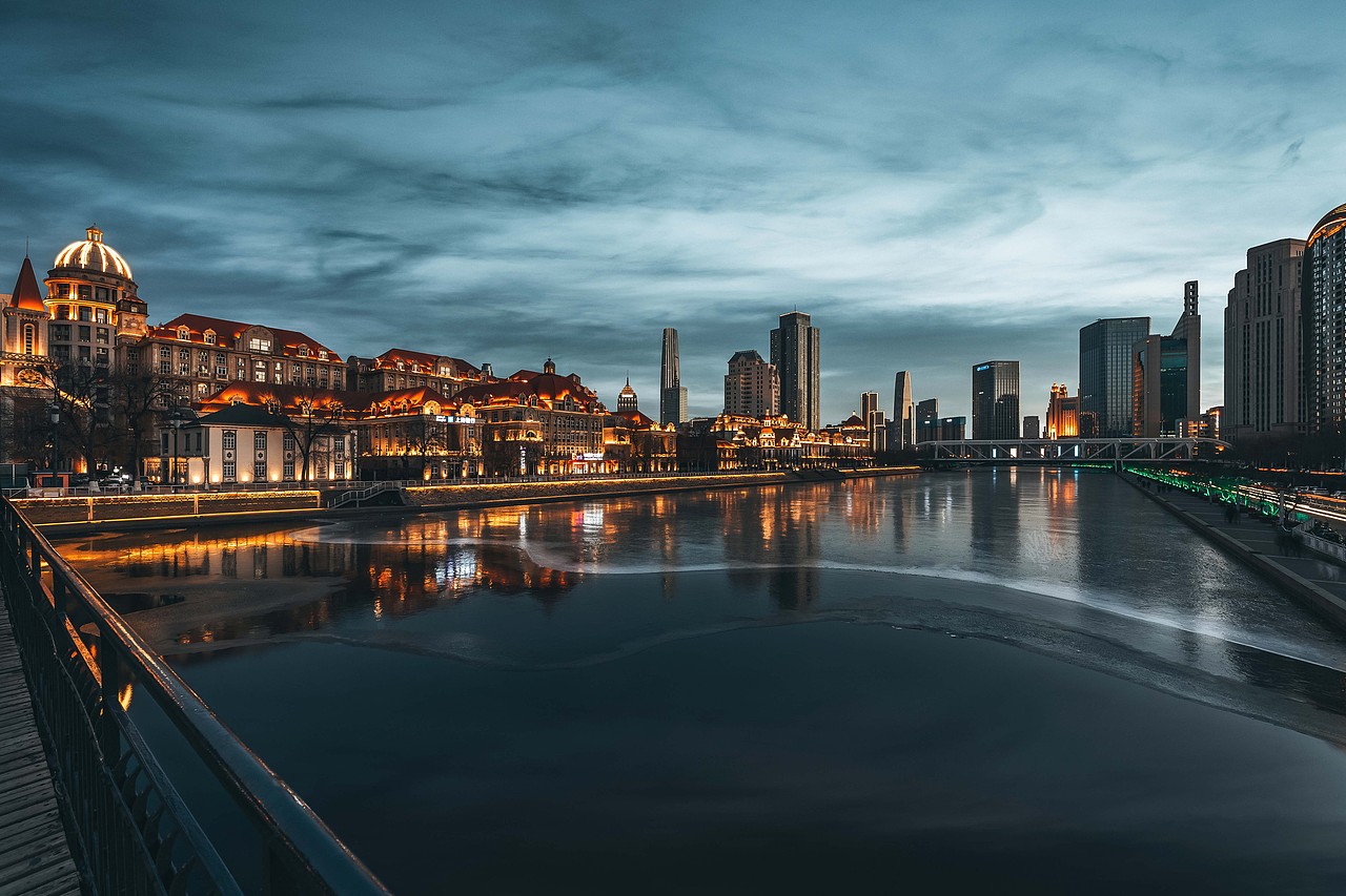 天津夜景 历史与现代融合的城市（图ZMzMwOTA5MTcy） - 人文/纪实摄影 - 站酷设计师北武原创素材 - 站酷ZCOOL